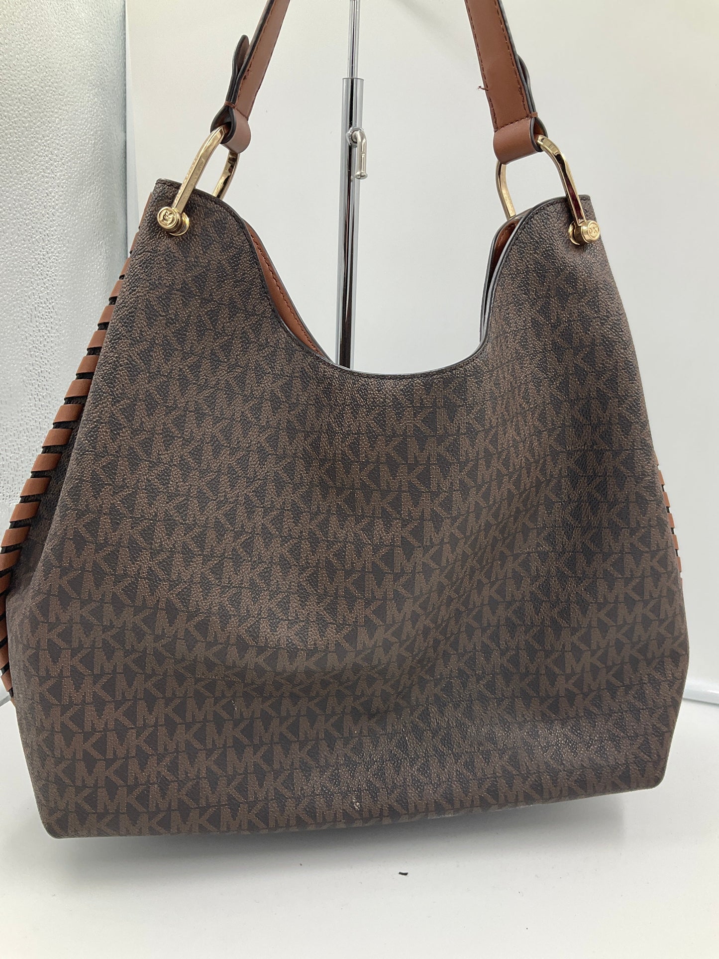 Handbag Designer By Michael Kors In Brown, Size:Medium