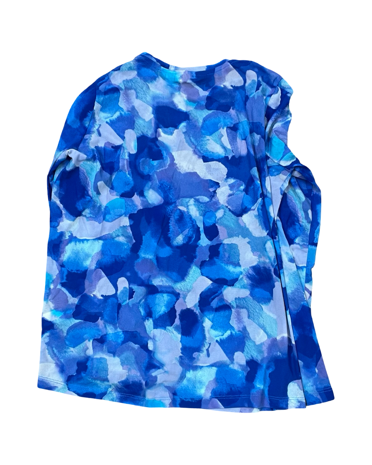 Blouse Ls By Logo In Blue, Size:M