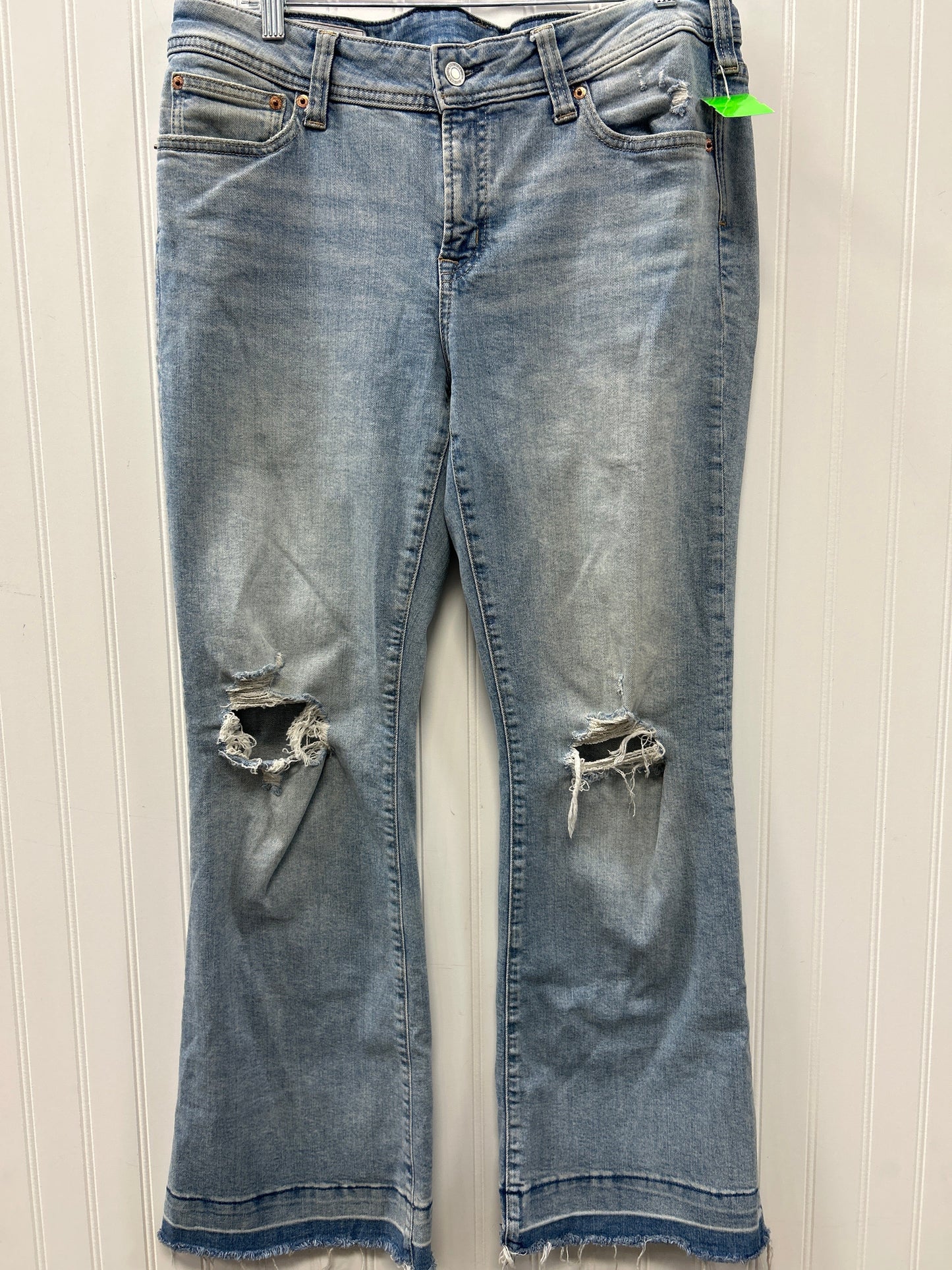 Jeans Flared By Gap In Blue Denim, Size:14