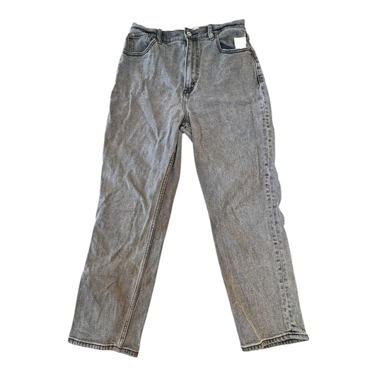 Jeans Straight By Abercrombie And Fitch In Black Denim, Size:8