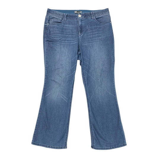 Jeans Flared By Democracy In Blue Denim, Size:20
