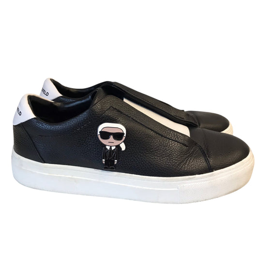 Shoes Designer By Karl Lagerfeld In Black, Size:8.5