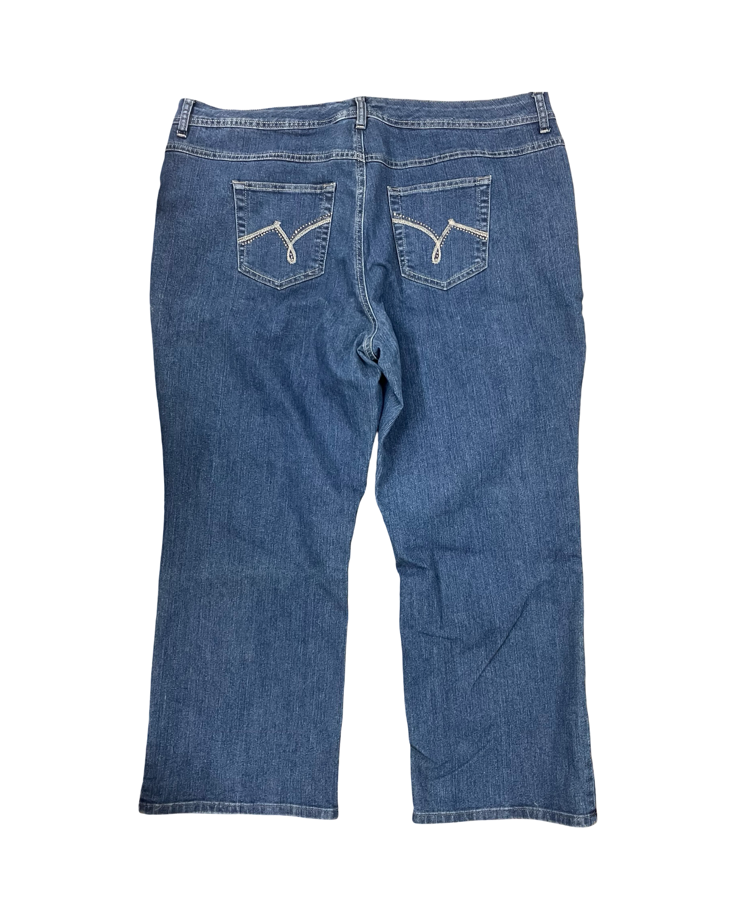 Jeans Boot Cut By Just My Size In Blue Denim, Size:22