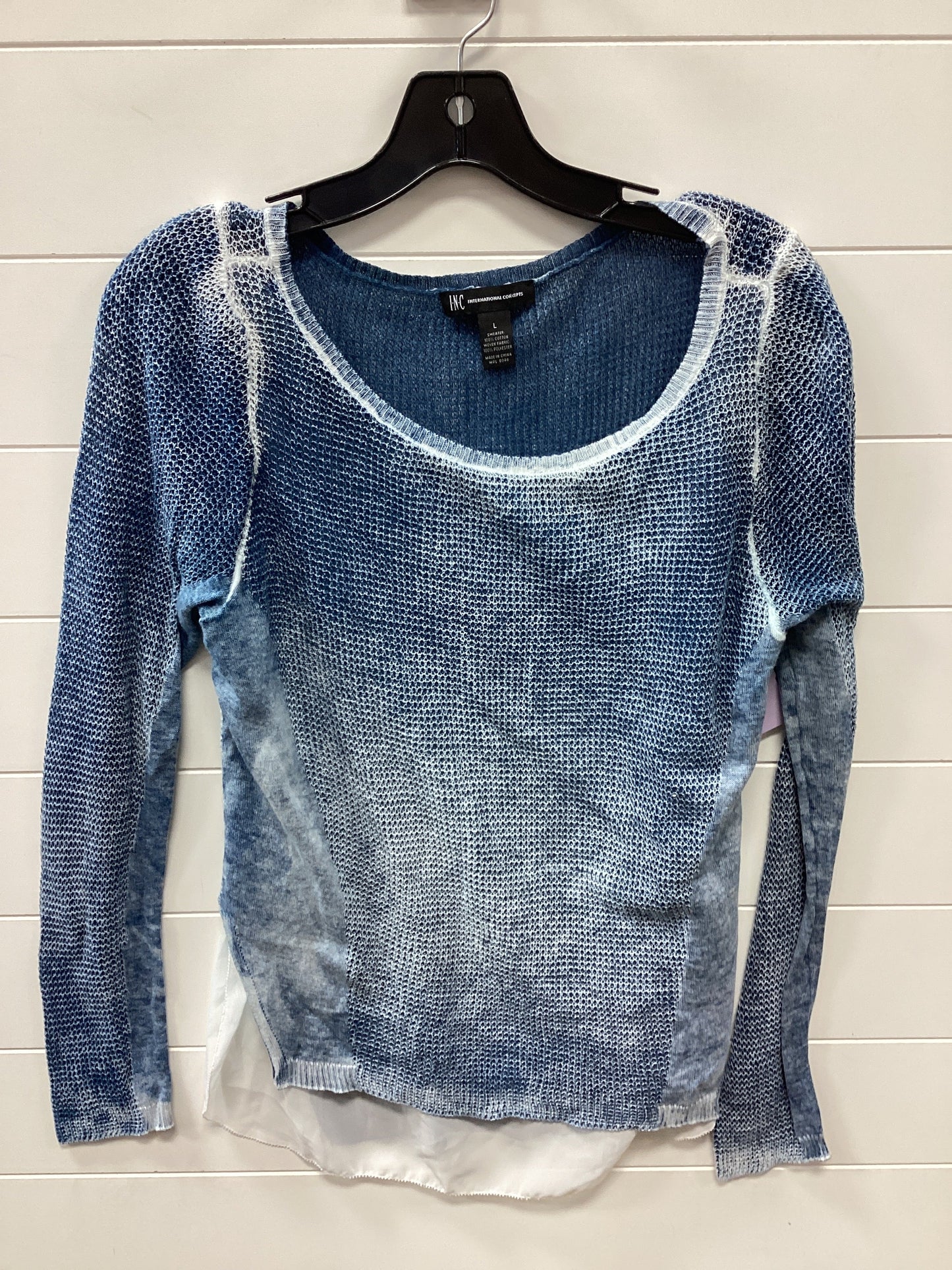Top Ls By Inc In Blue, Size:L