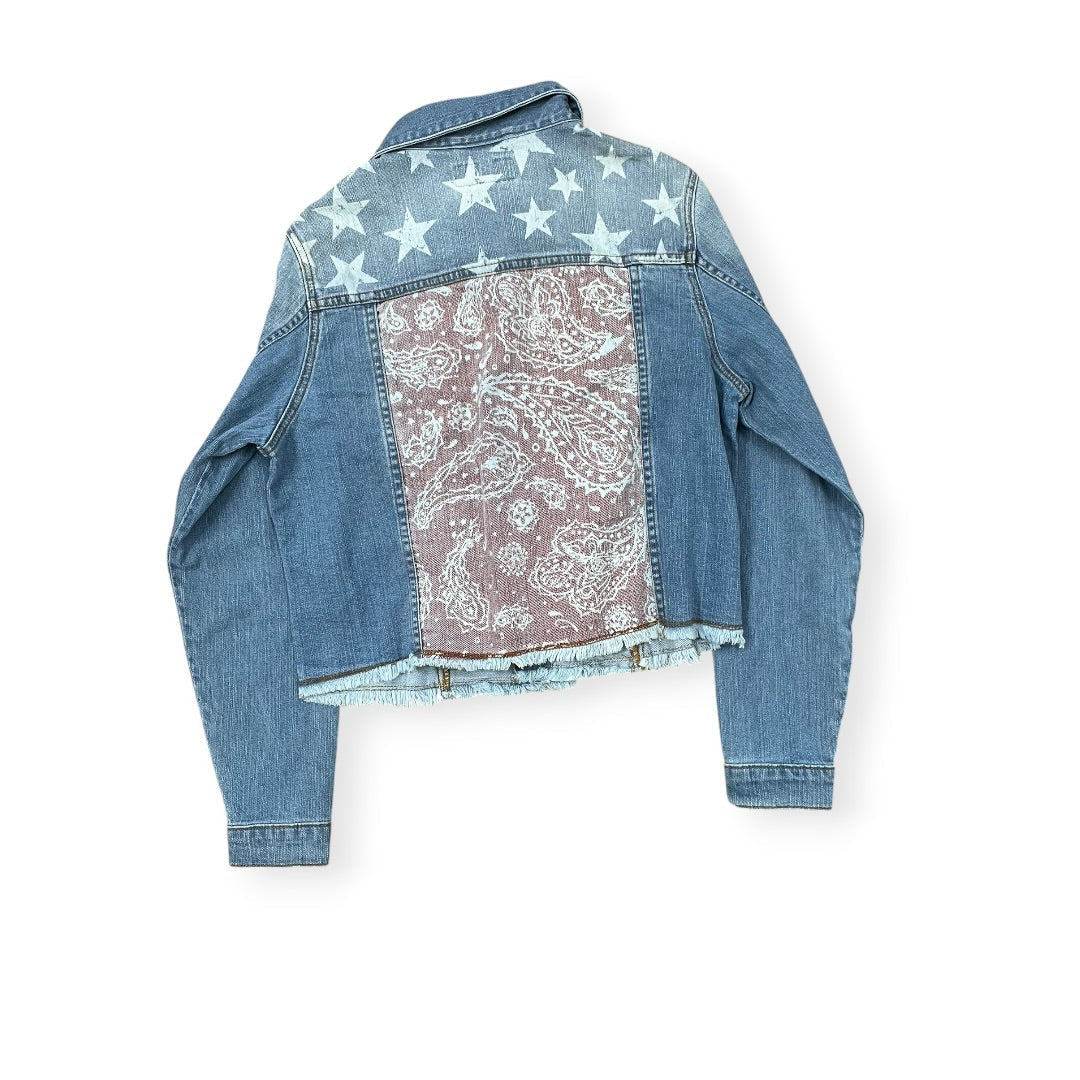 Jacket Denim By Shyanne In Blue Denim, Size:L