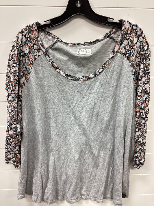 Top Ls By Maurices In Grey, Size:4X