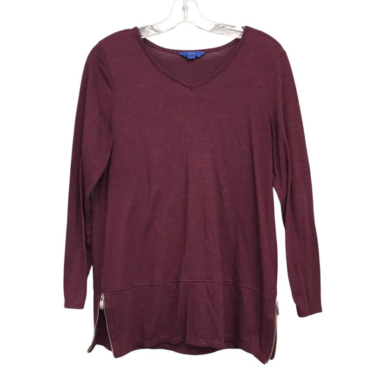Top Ls By Apt 9 In Maroon, Size:M
