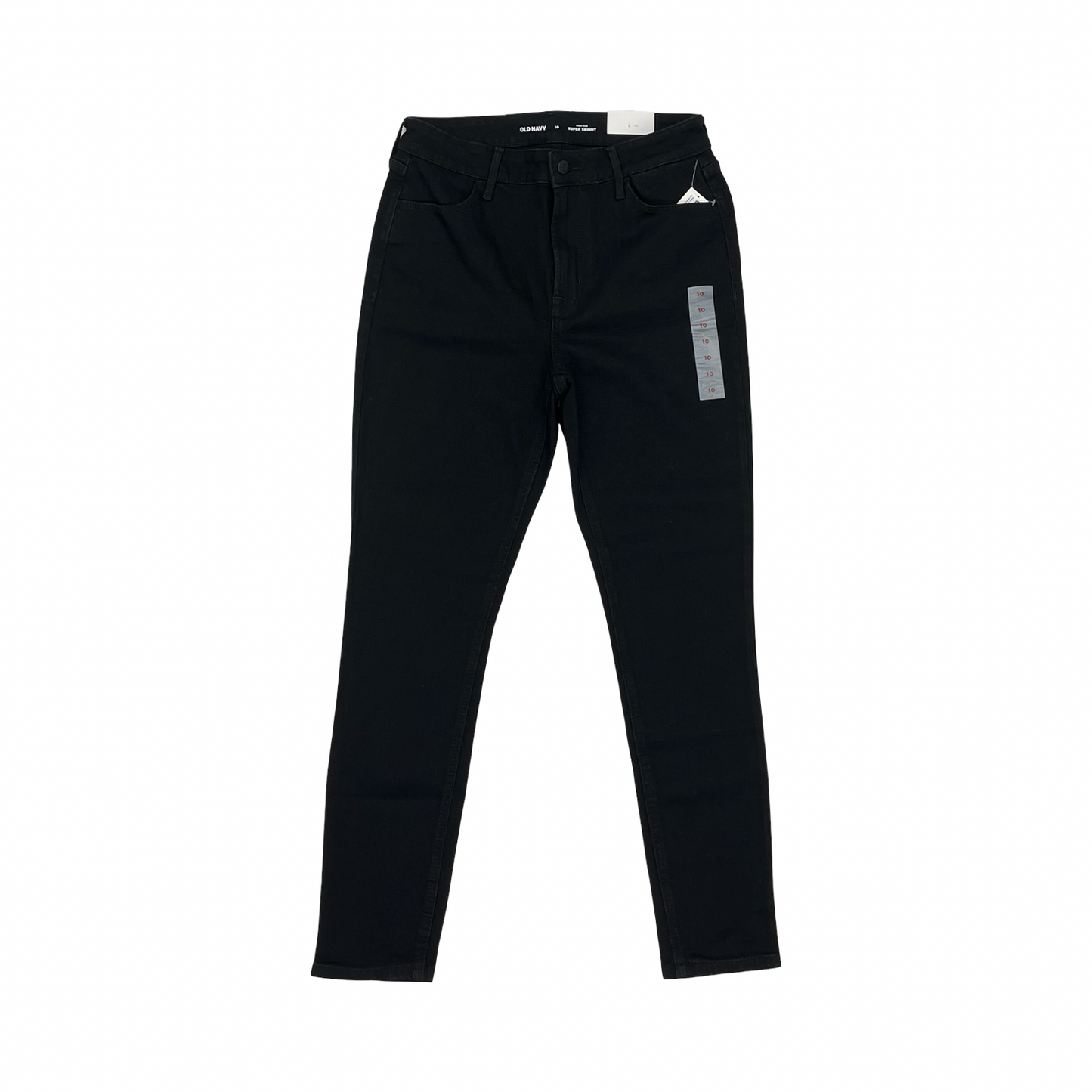 Jeans Skinny By Old Navy In Black Denim, Size:10