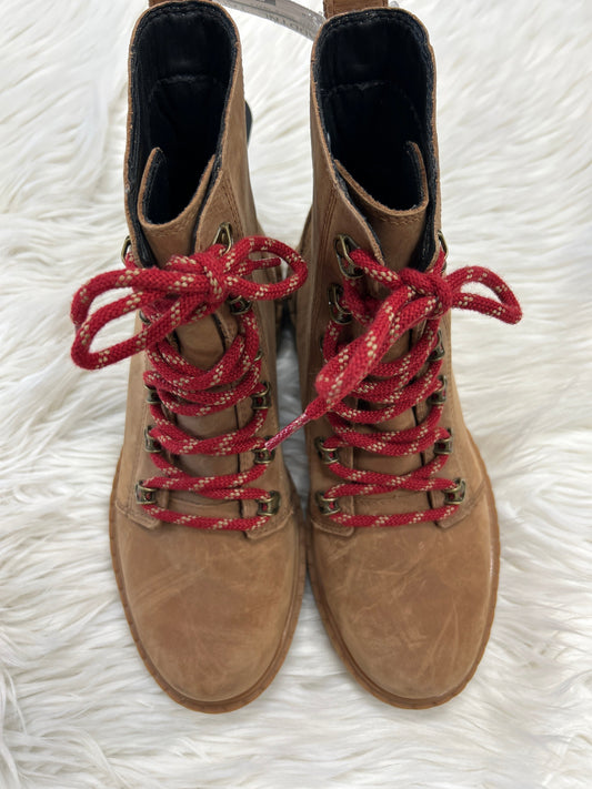 Boots Ankle Heels By Sorel In Brown, Size:8