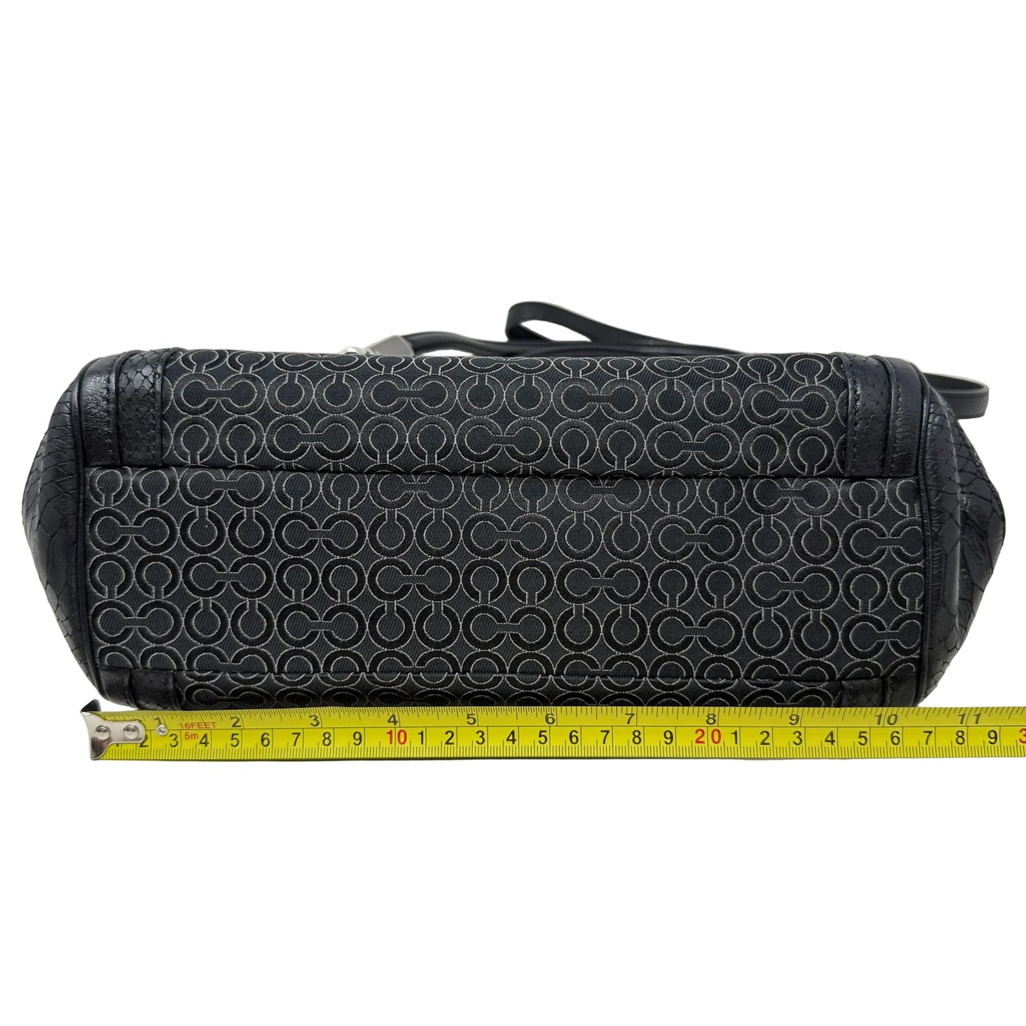 Vintage Madison Madeline East West Op Art Satchel Designer By Coach, Size: Medium