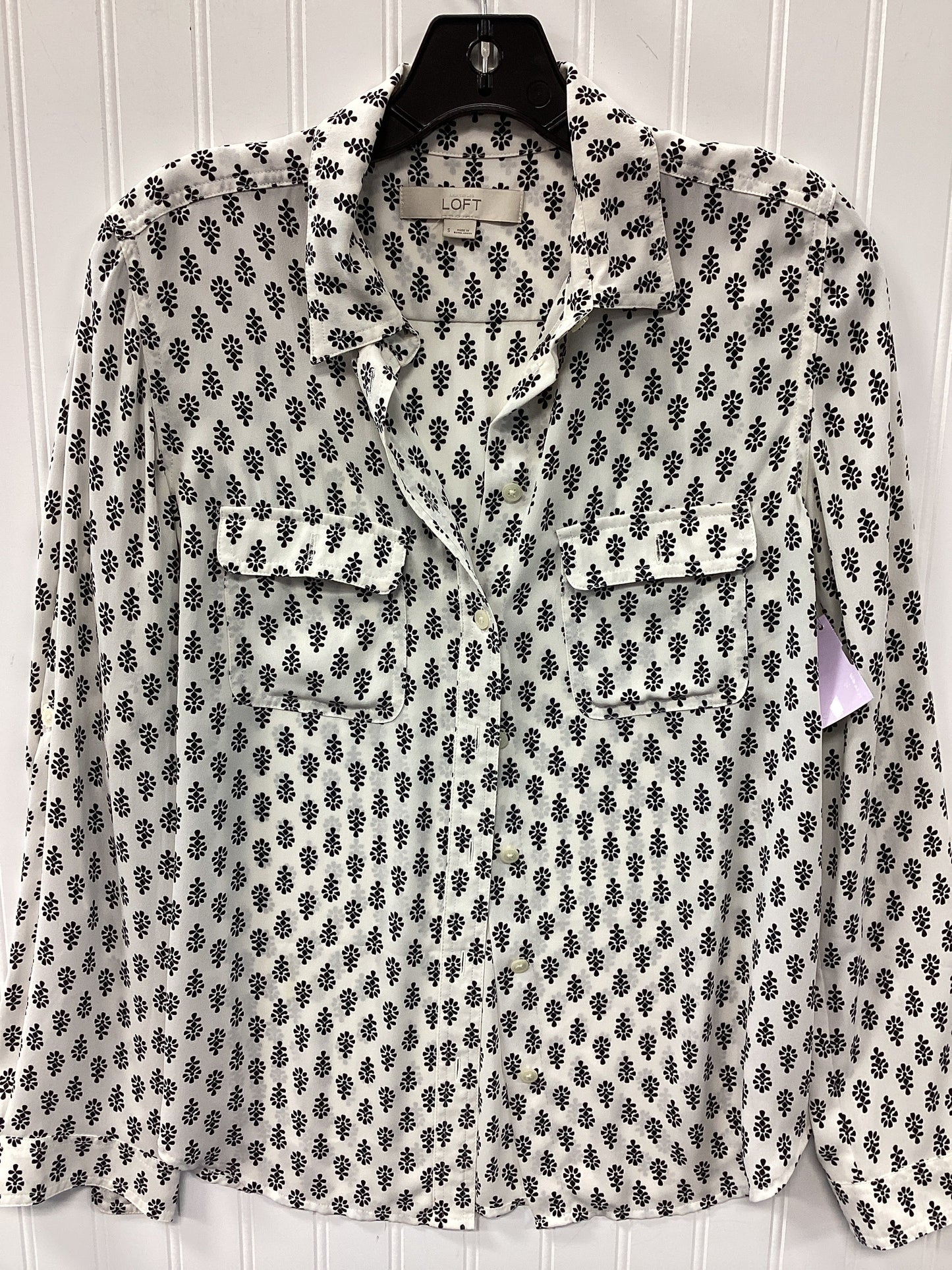 Top Ls By Loft In Cream, Size:S