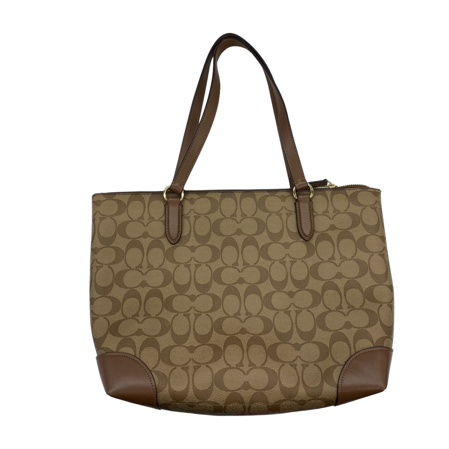 BROWN HANDBAG DESIGNER by COACH Size:MEDIUM