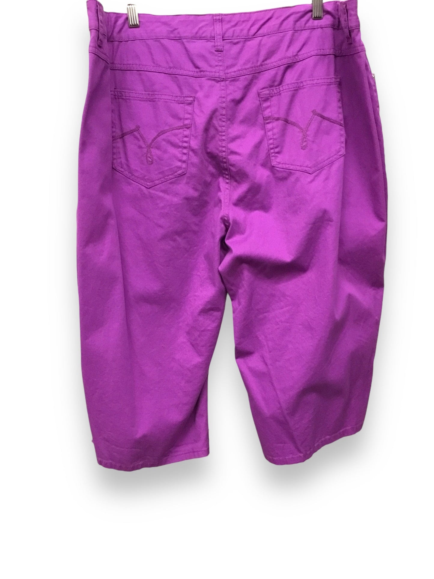 Capris By Just My Size In Fuchsia, Size: 24