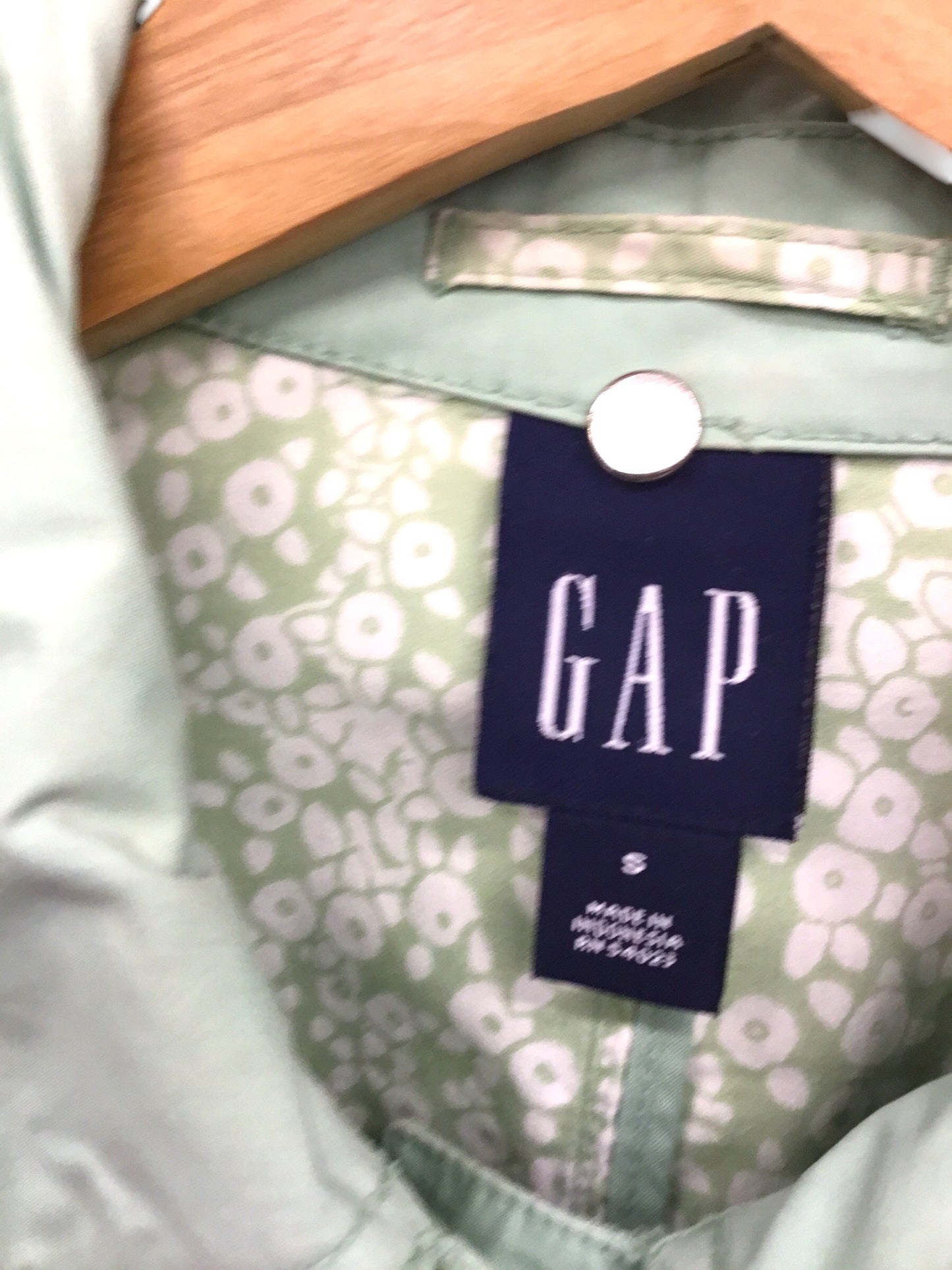 Jacket Outdoor By Gap In Mint Green, Size: S