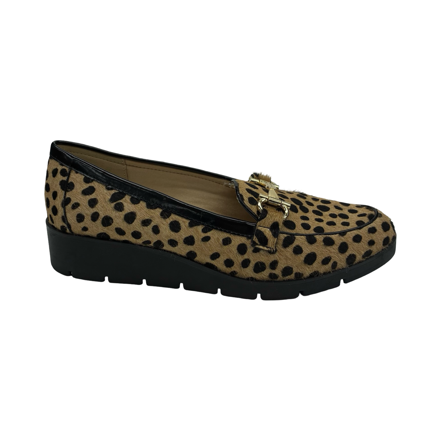 Shoes Heels Block By Anne Klein In Leopard Print, Size:7.5