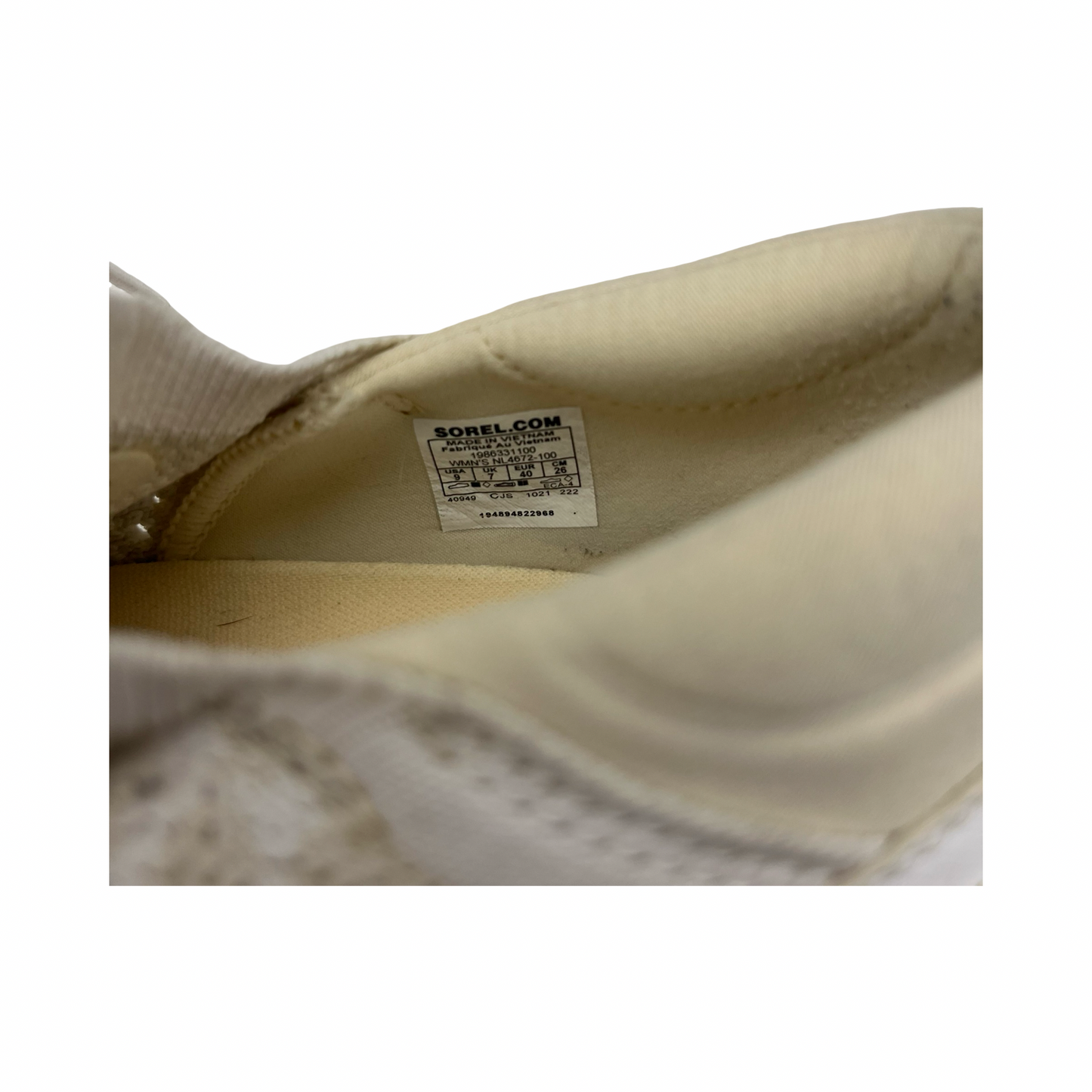 Shoes Sneakers By Sorel In Cream, Size:9
