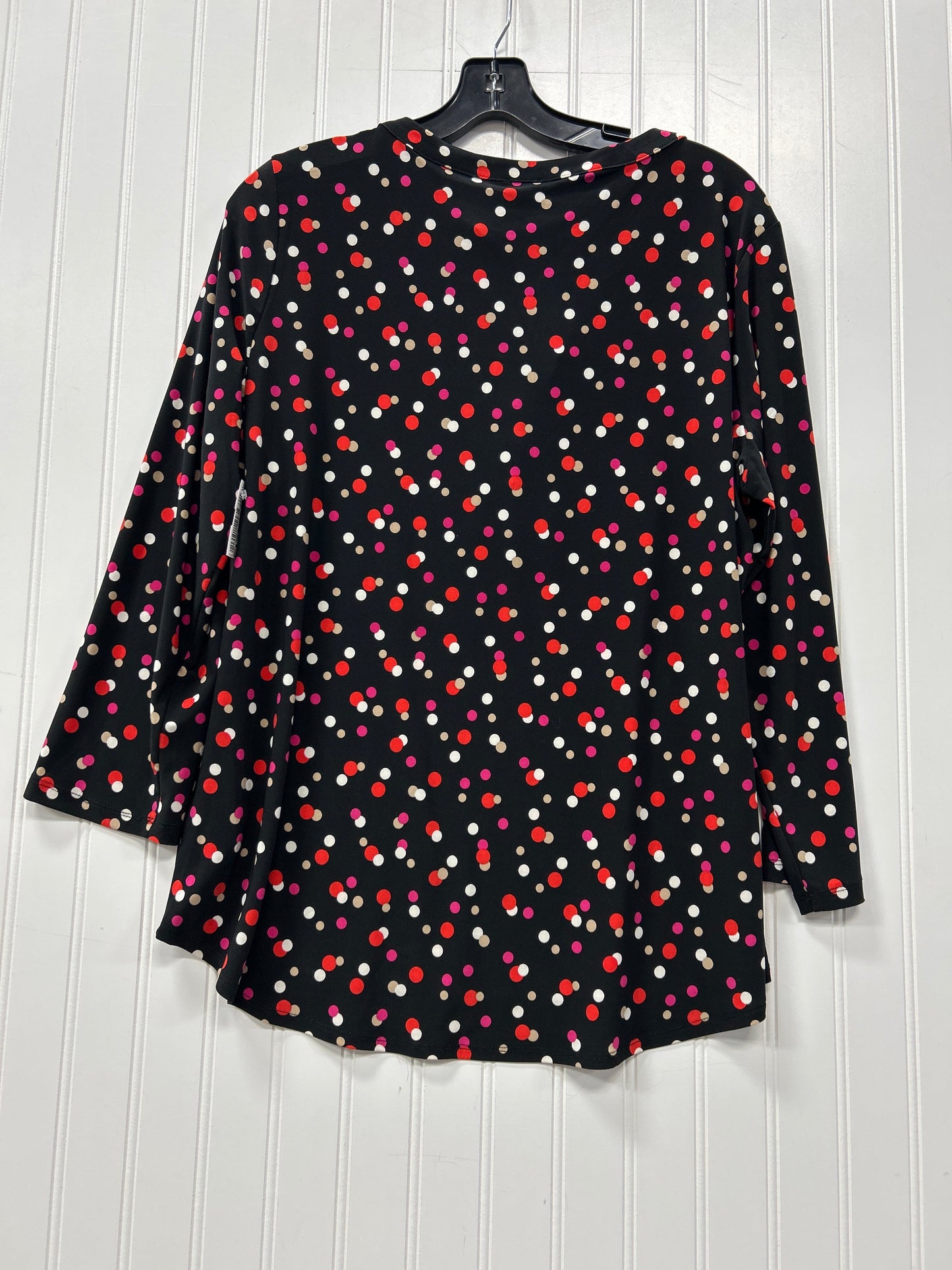 Top Ls By Anne Klein In Black, Size:L