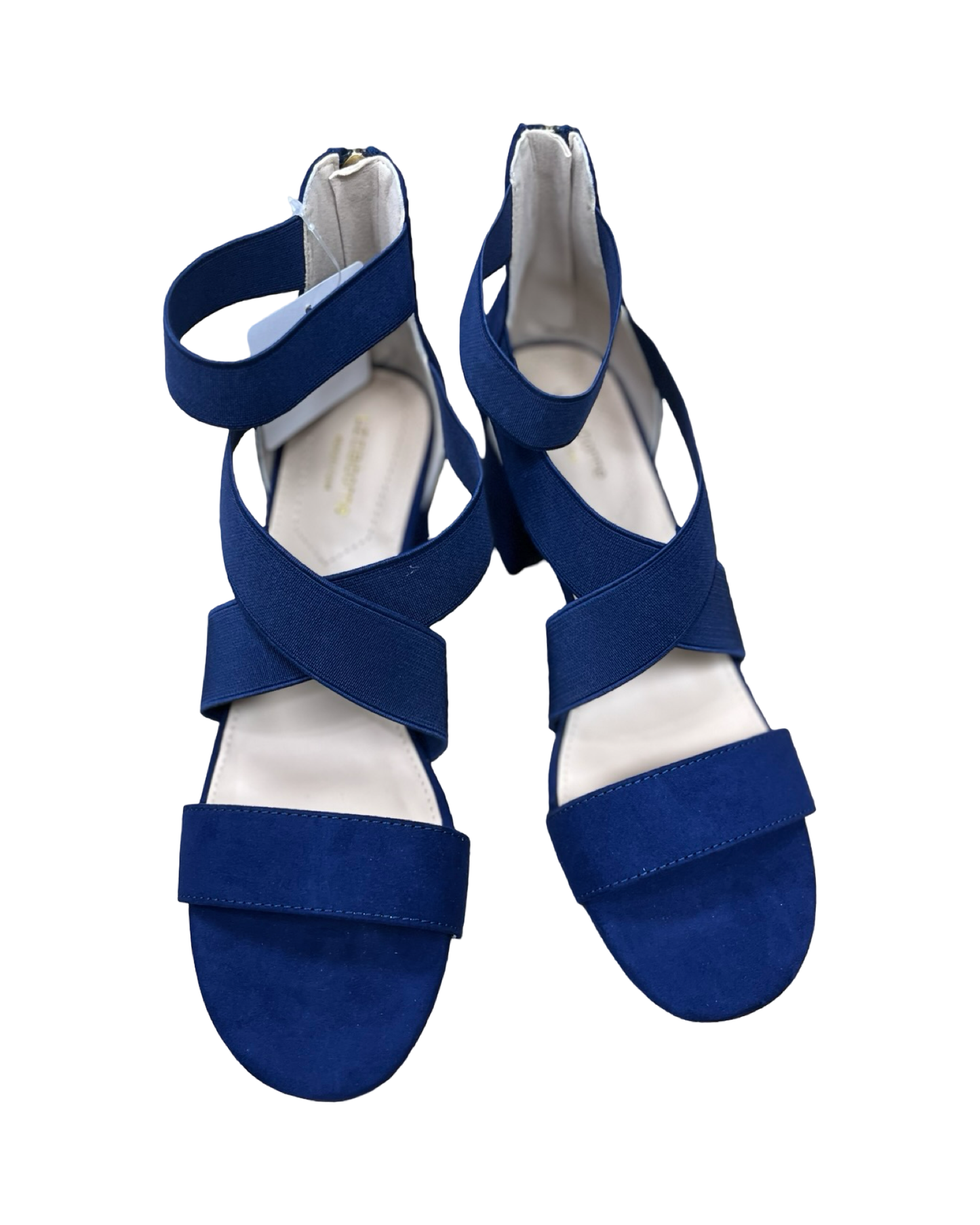 Shoes Heels Block By Liz Claiborne In Blue, Size:8.5