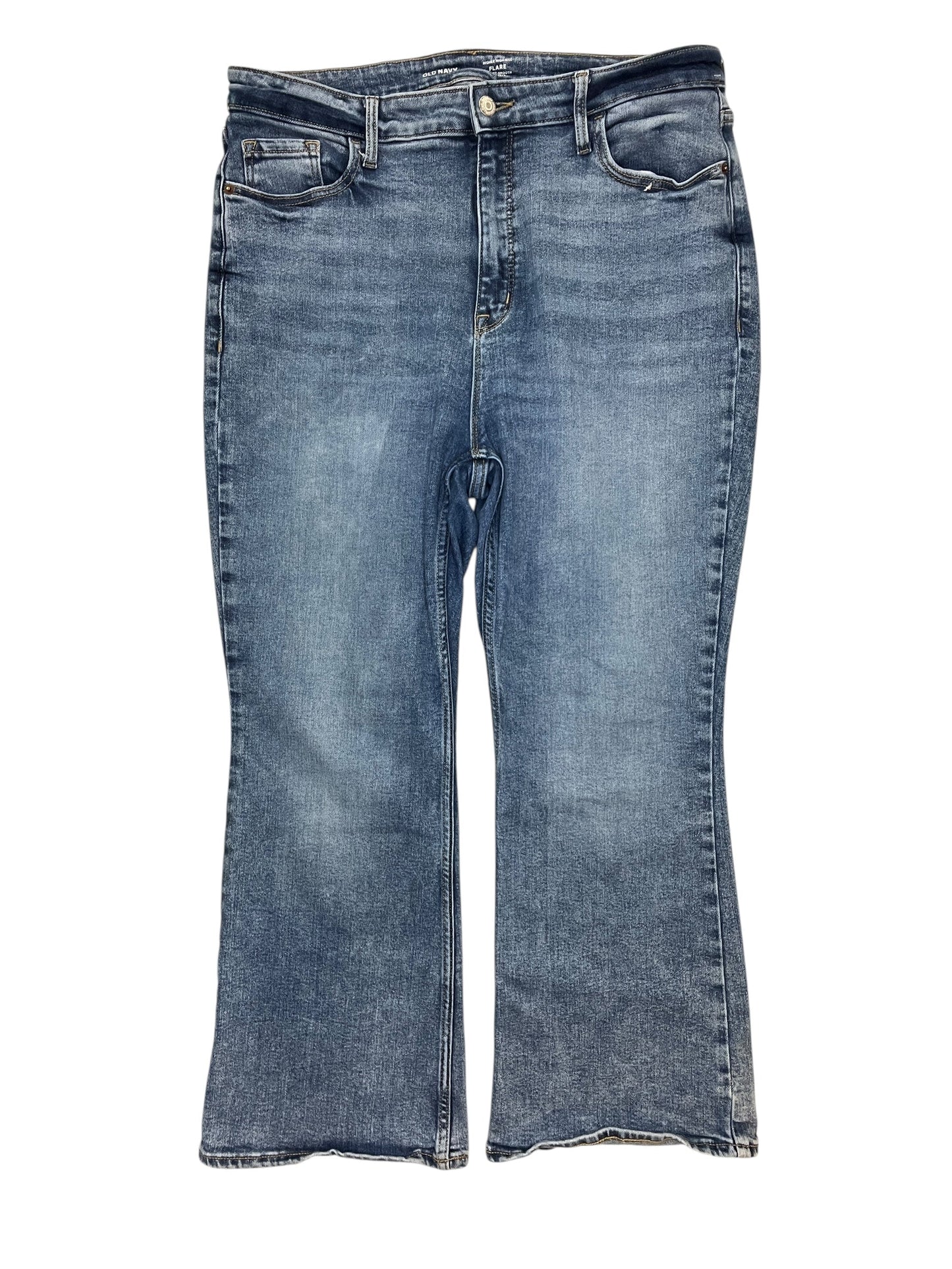 Jeans Flared By Old Navy In Blue Denim, Size:14