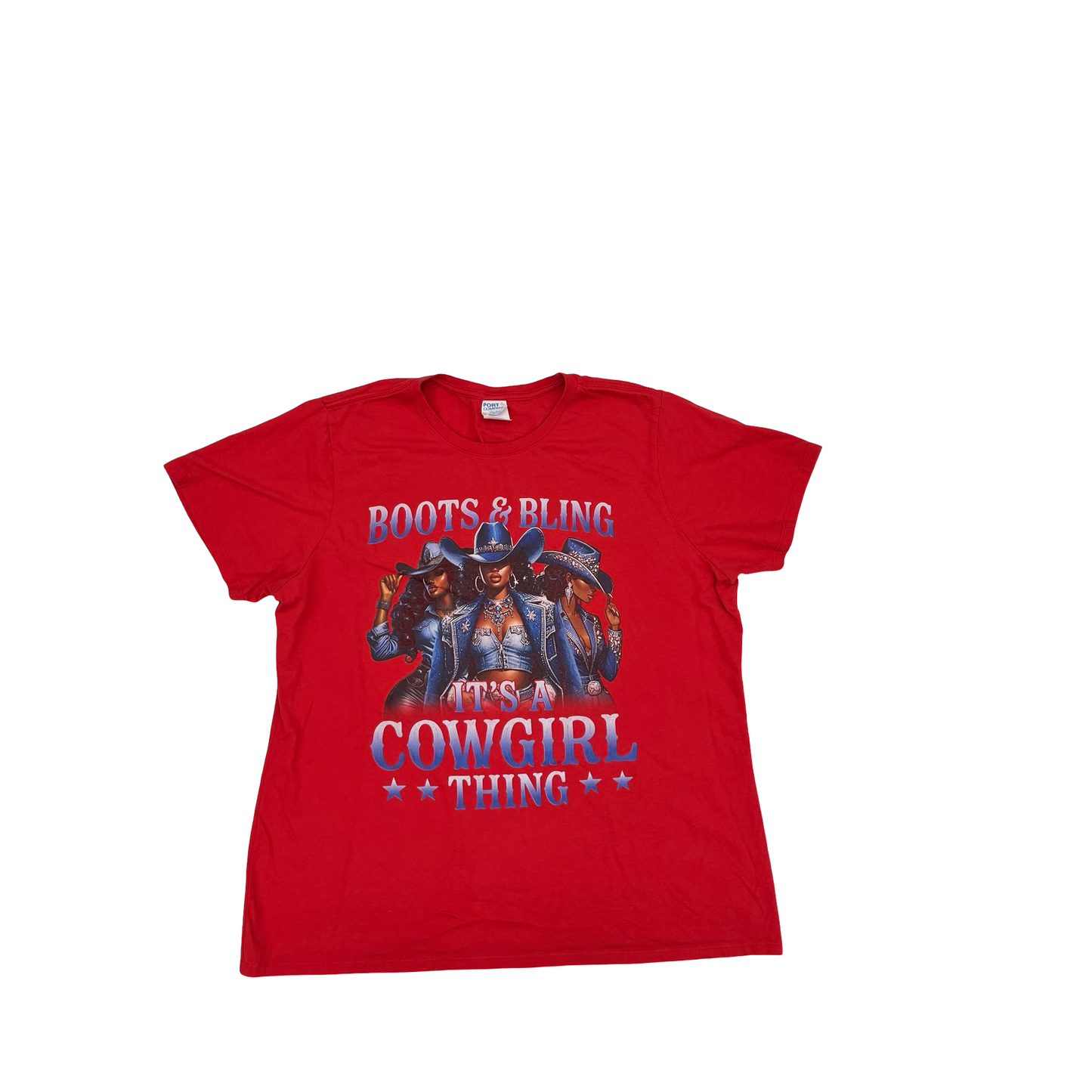 Top Ss Basic By Port & Company In Red, Size:Xxl