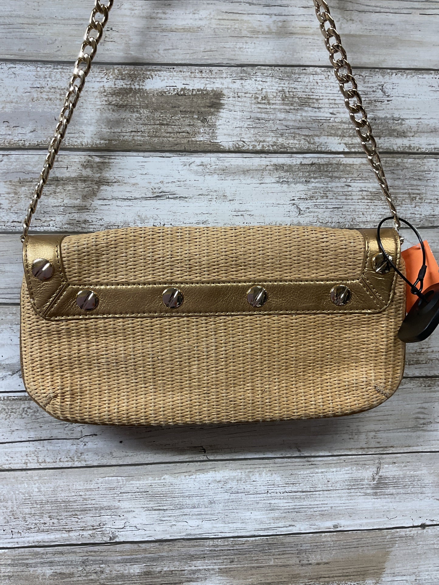 Handbag Designer By Michael Kors In Gold, Size:Small