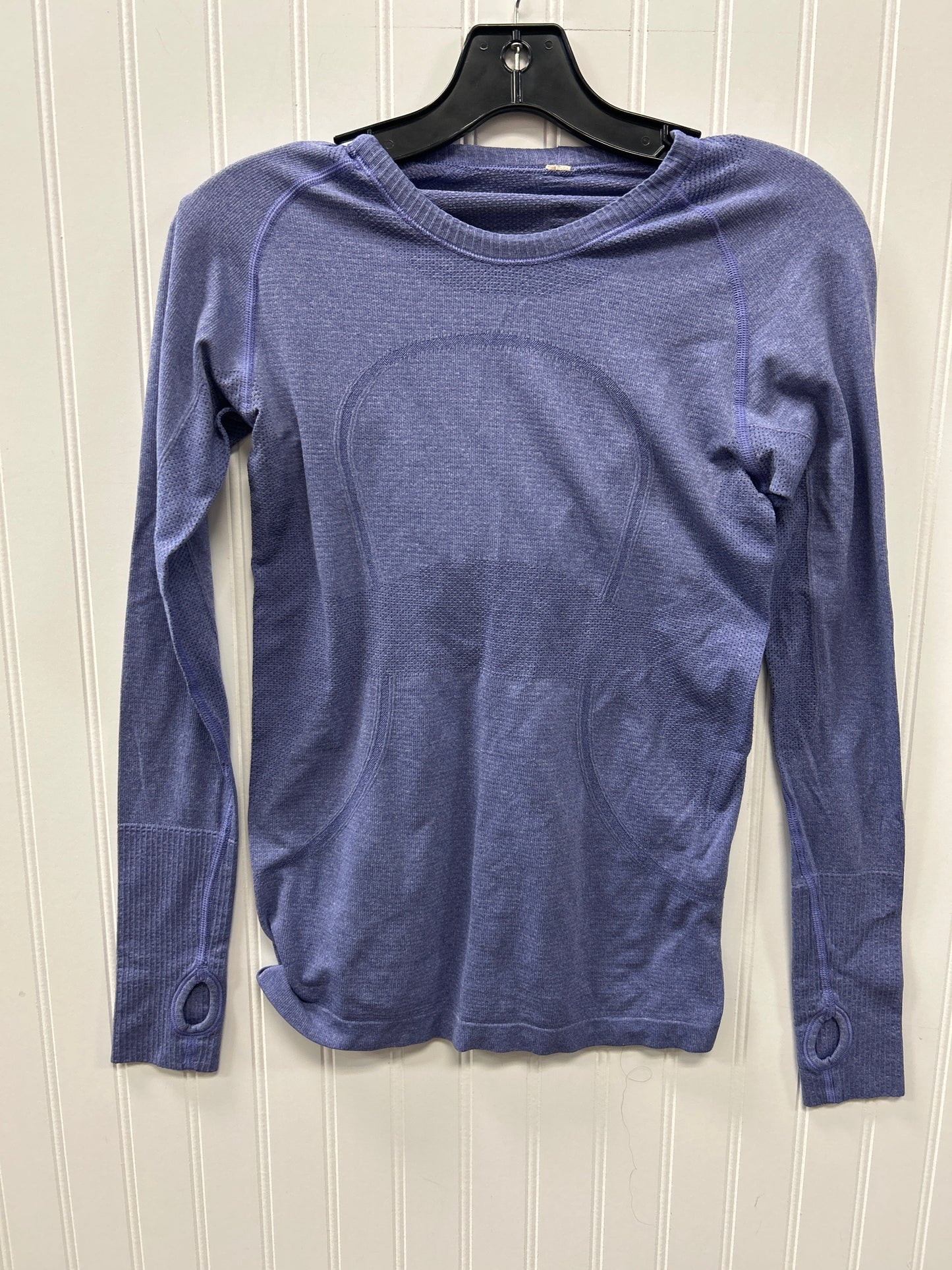 Athletic Top Ls Collar By Lululemon In Purple, Size:6
