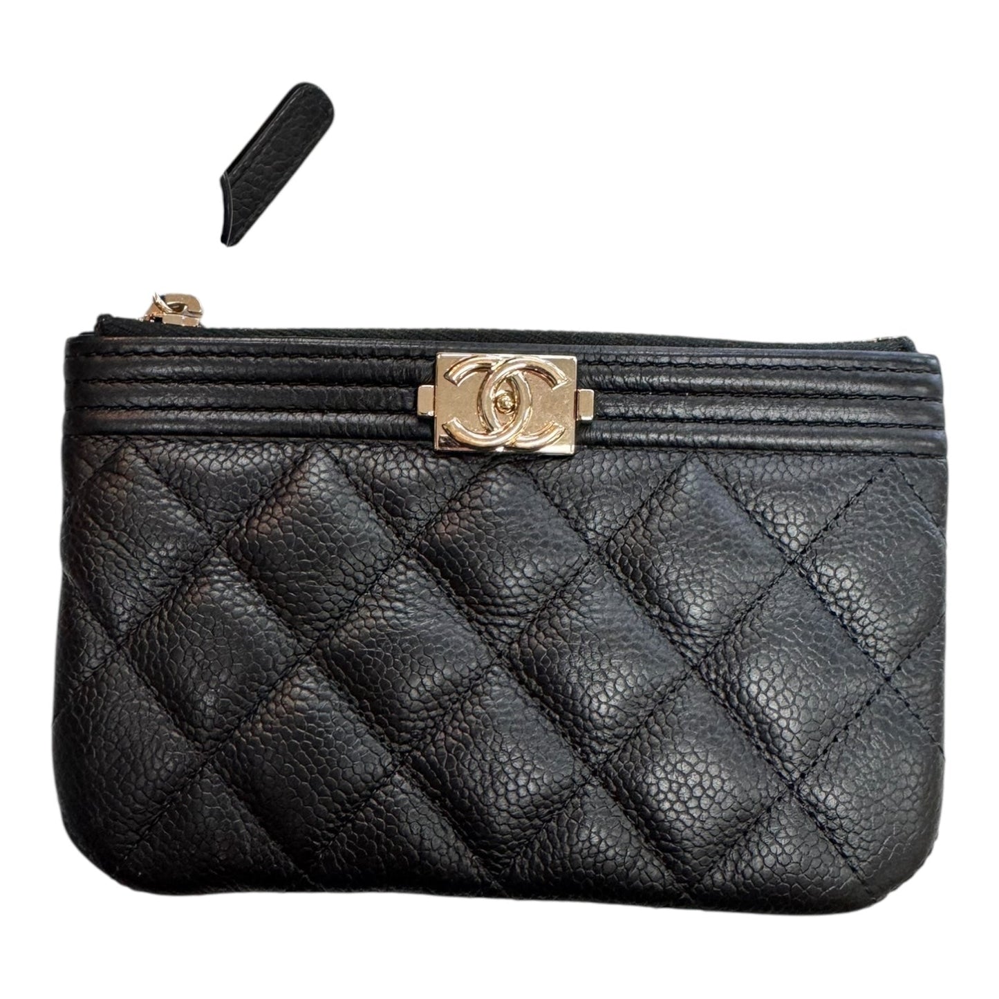 Wallet Luxury Designer By Chanel In Black, Size:Small