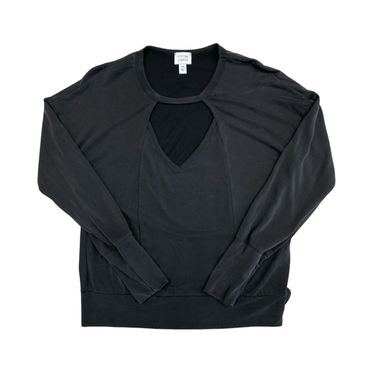 Top Ls By Peyton Jensen In Grey, Size:Xs