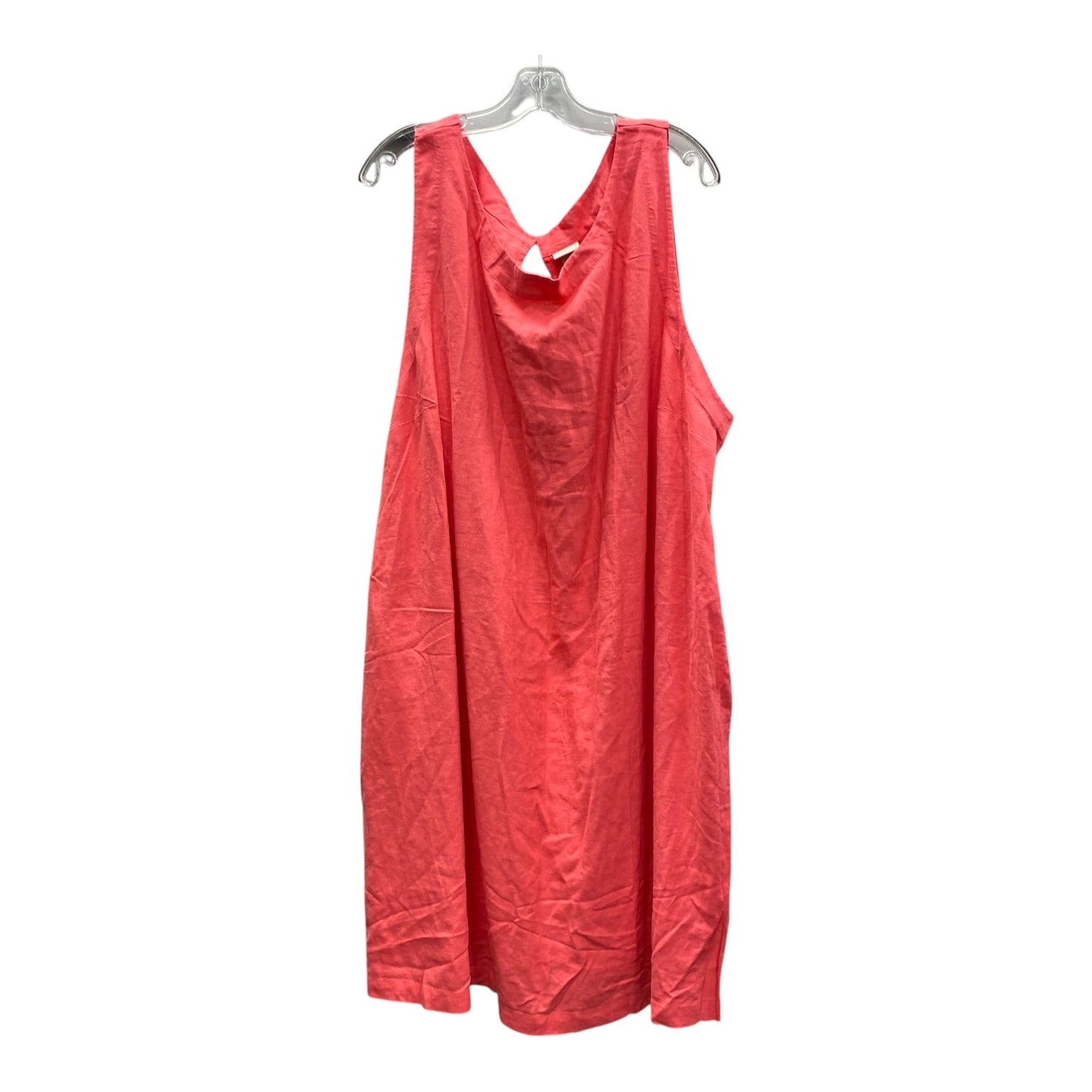 Dress Casual Midi By A New Day In Coral, Size:4X