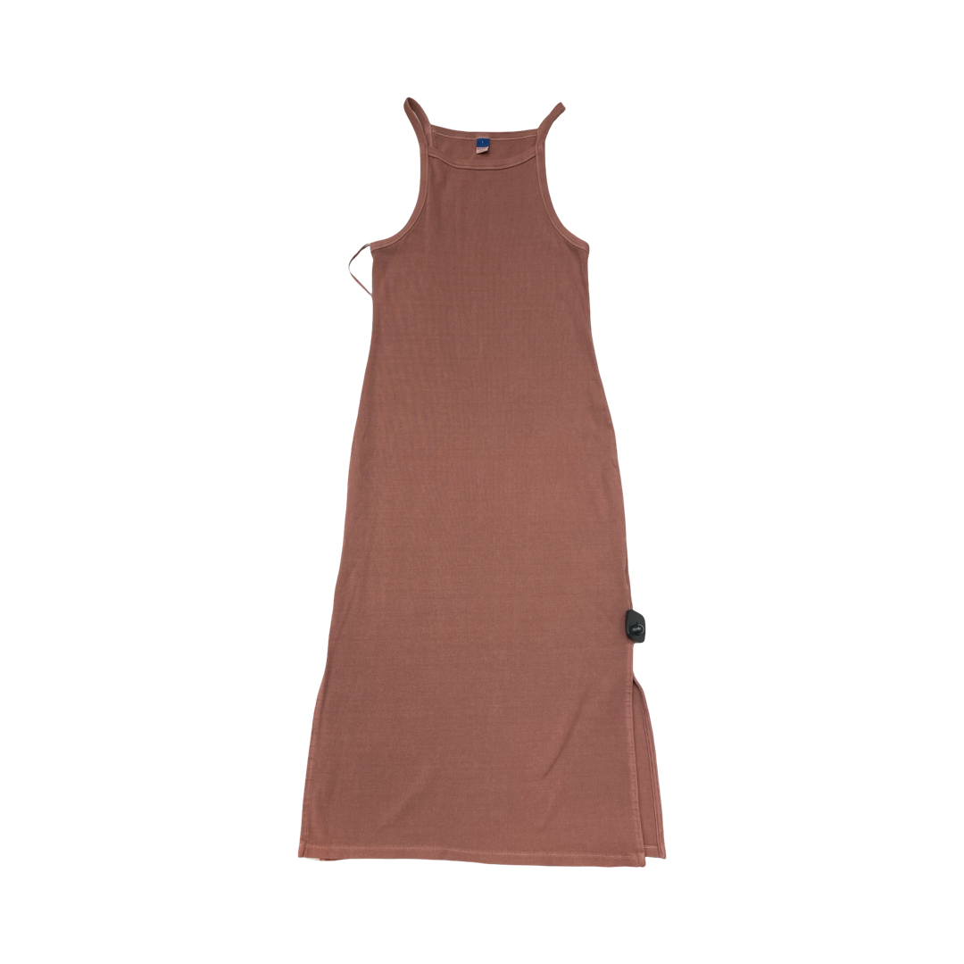 Dress Casual Midi By Old Navy In Brown, Size:L