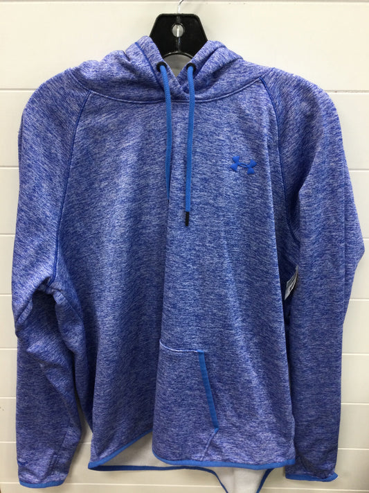 Athletic Sweatshirt Hoodie By Under Armour In Blue, Size:1X