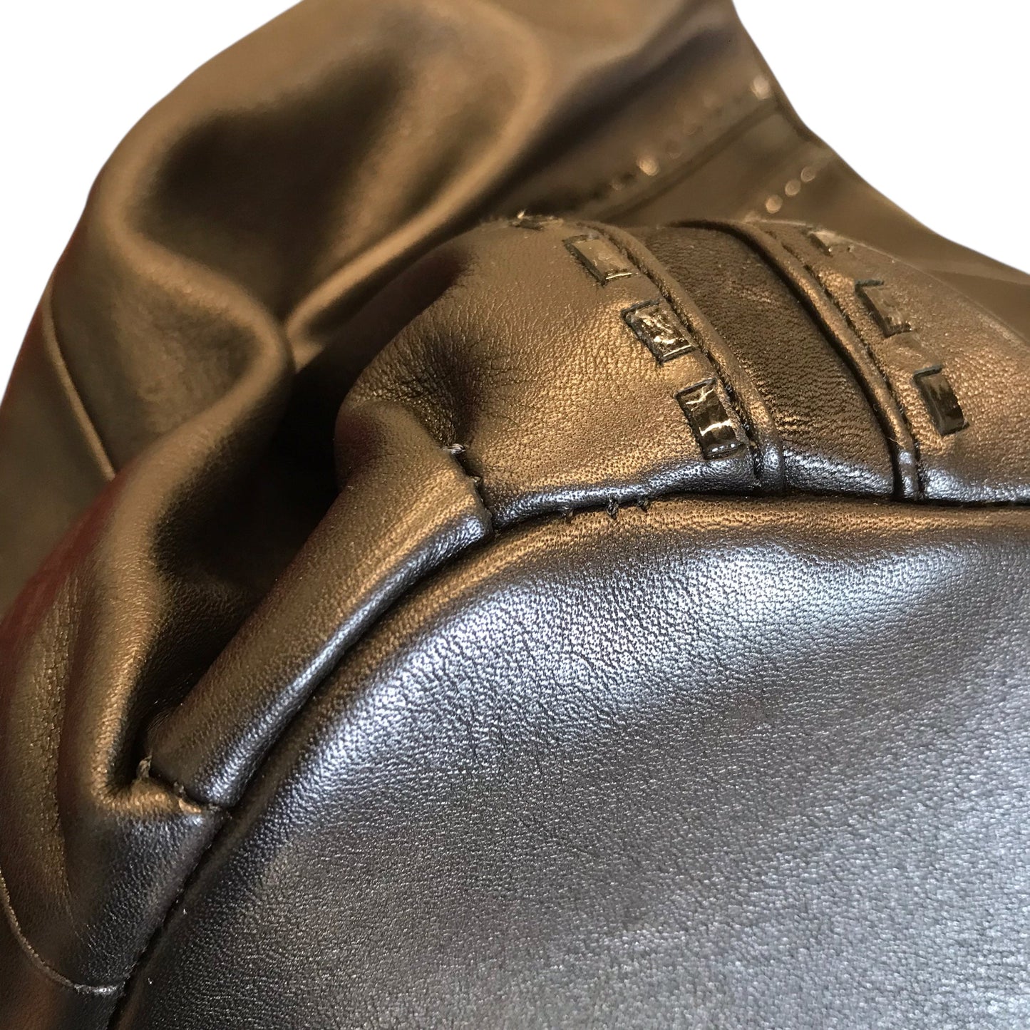 Handbag Leather By Brighton In Black, Size:Medium