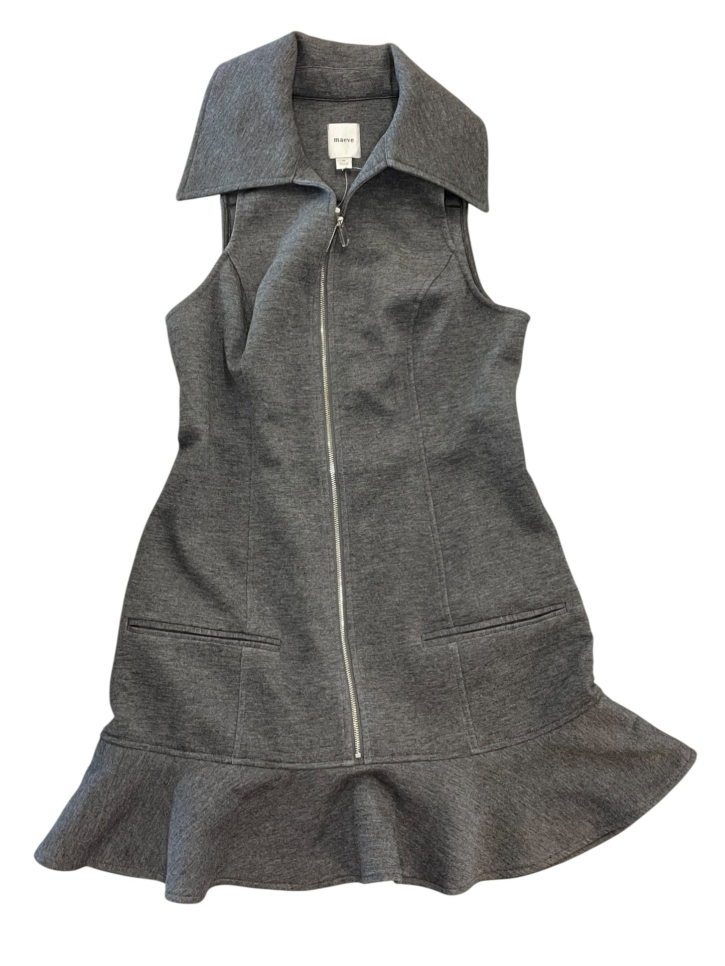 Dress Casual Short By Maeve In Grey, Size:M