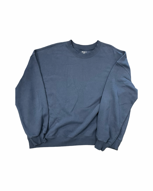 Sweatshirt Collar By Tek Gear In Blue, Size:1X