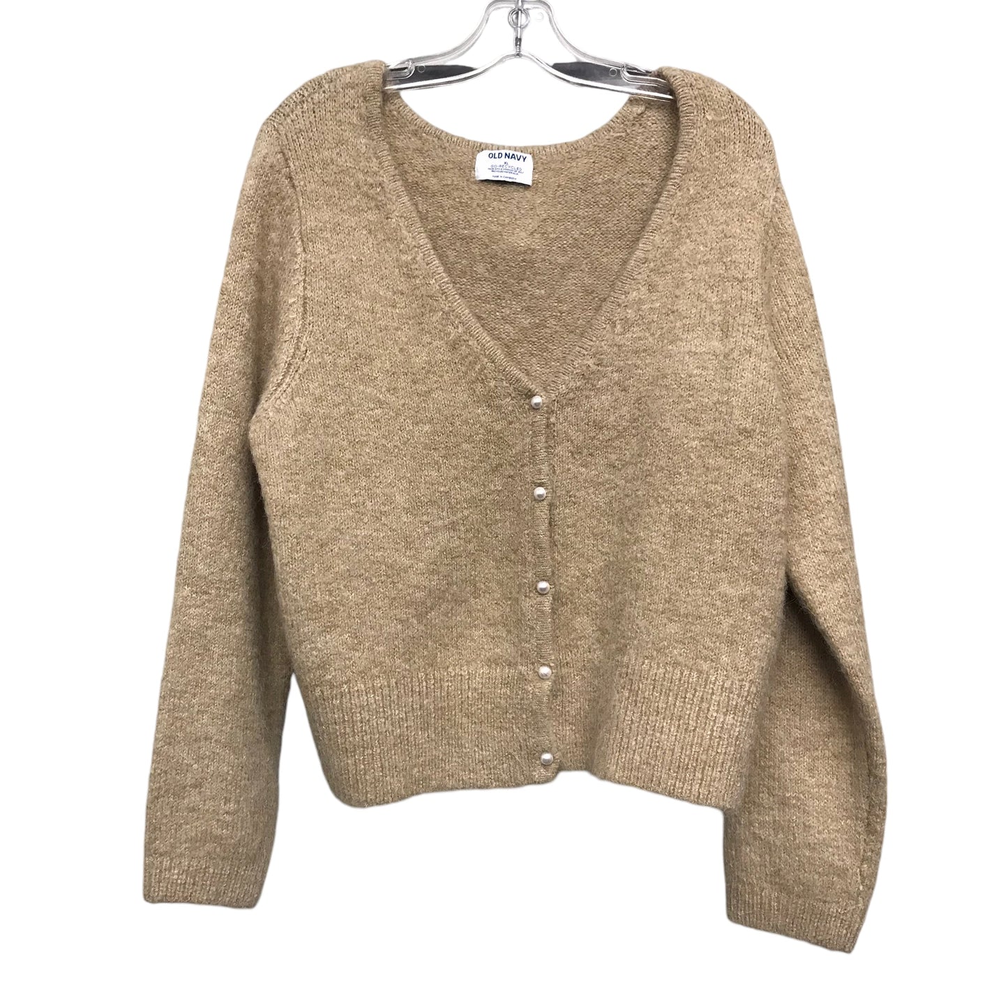 Sweater Cardigan By Old Navy In Beige, Size:Xl