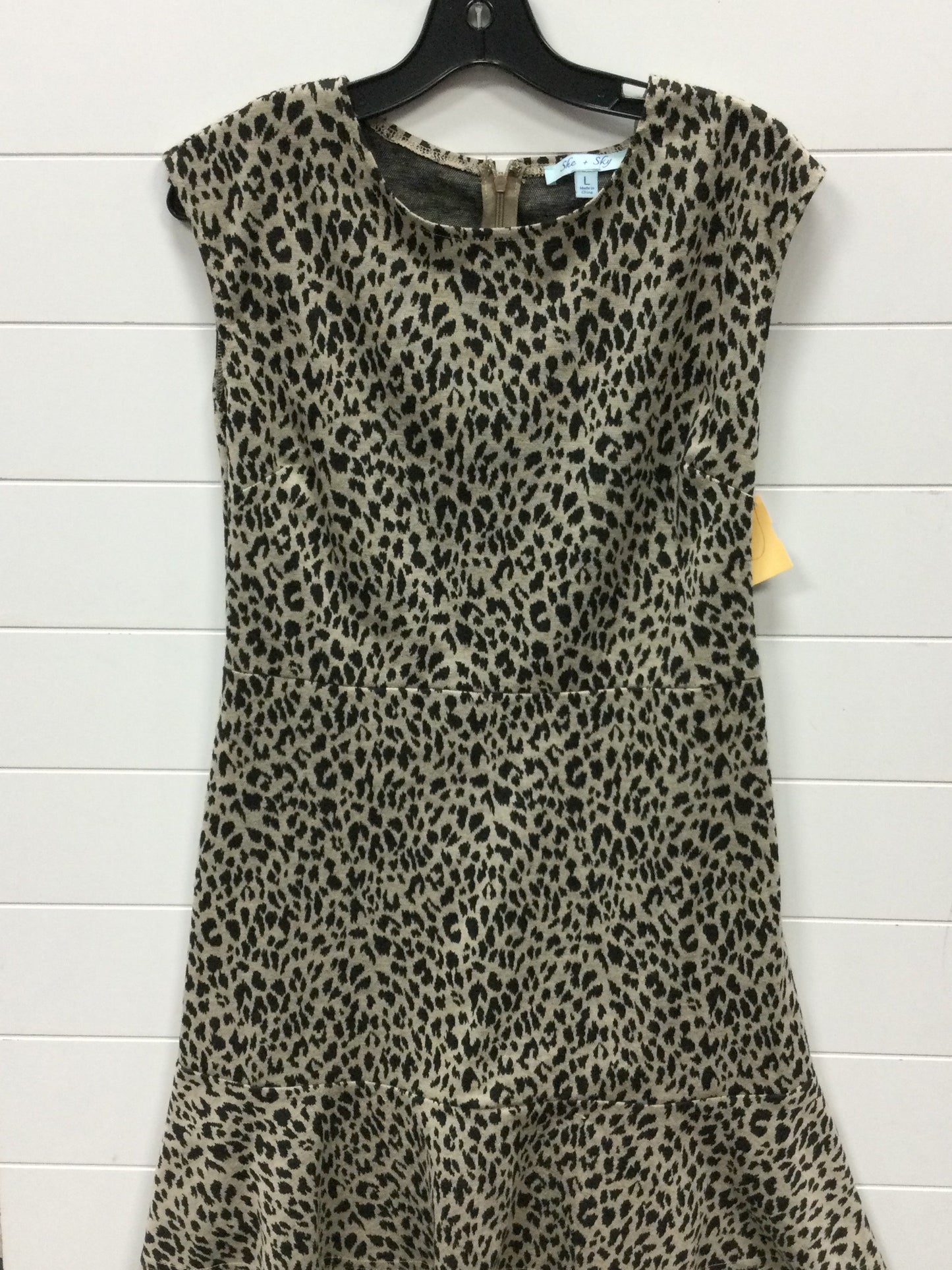 Dress Casual Midi By She + Sky In Animal Print, Size:L