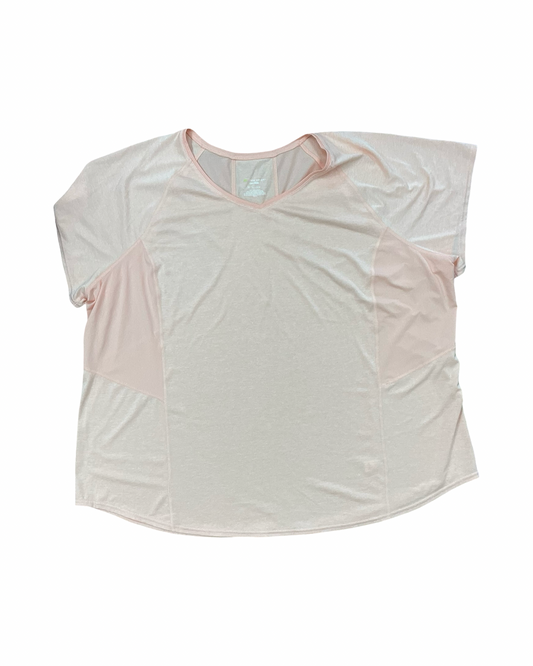 Athletic Top Ss By Tek Gear In Orange, Size:3X