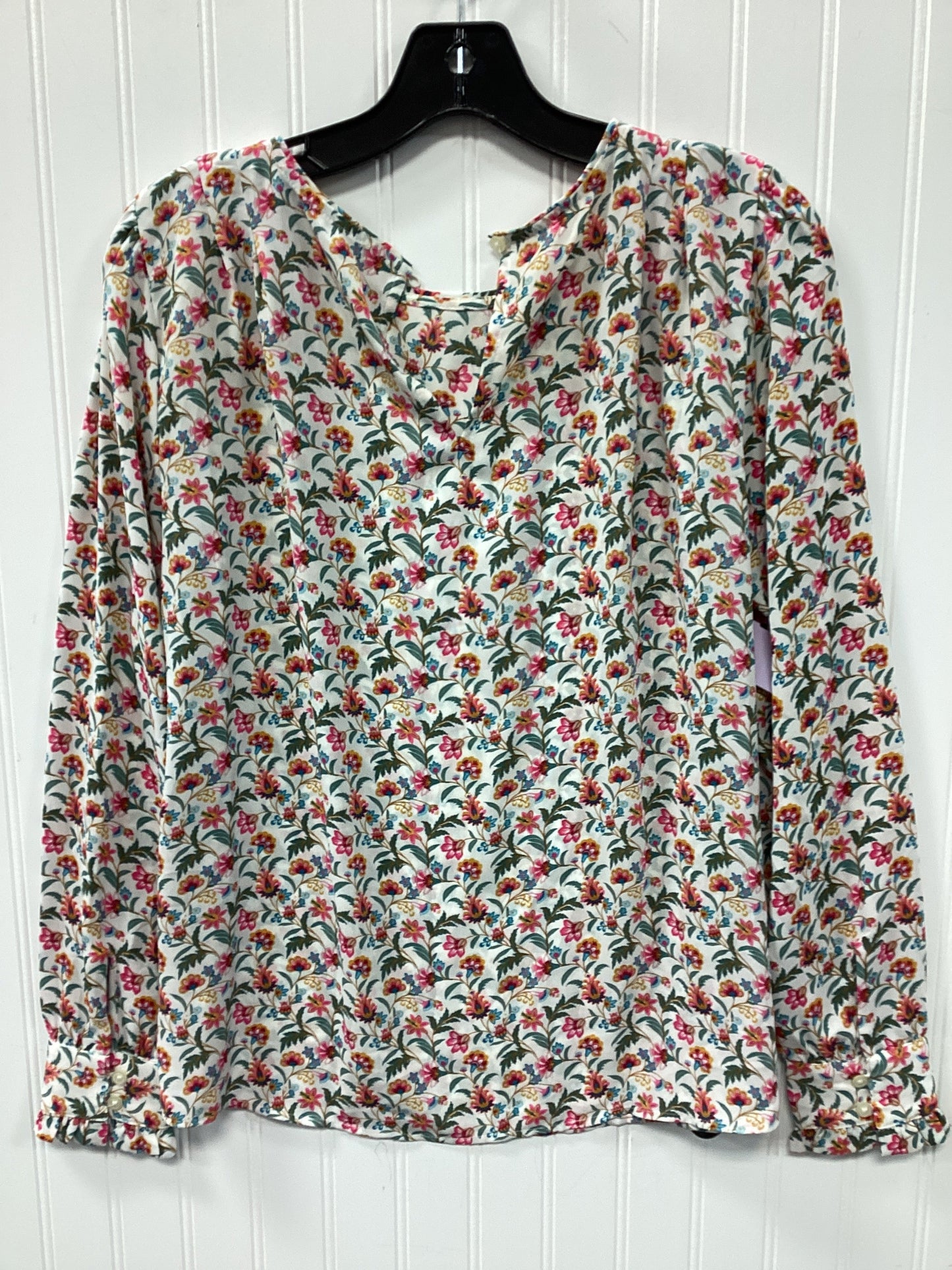 Top Ls By Loft In Floral Print, Size:S