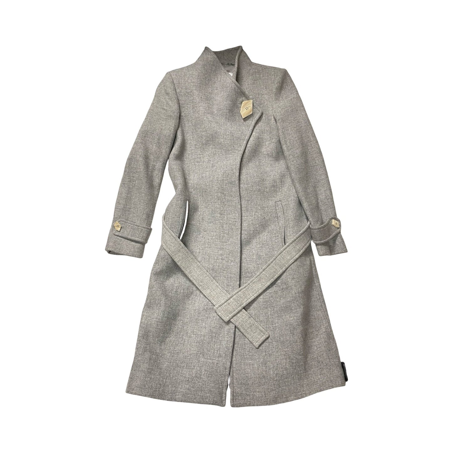 Coat Peacoat By Mango In Grey, Size:S