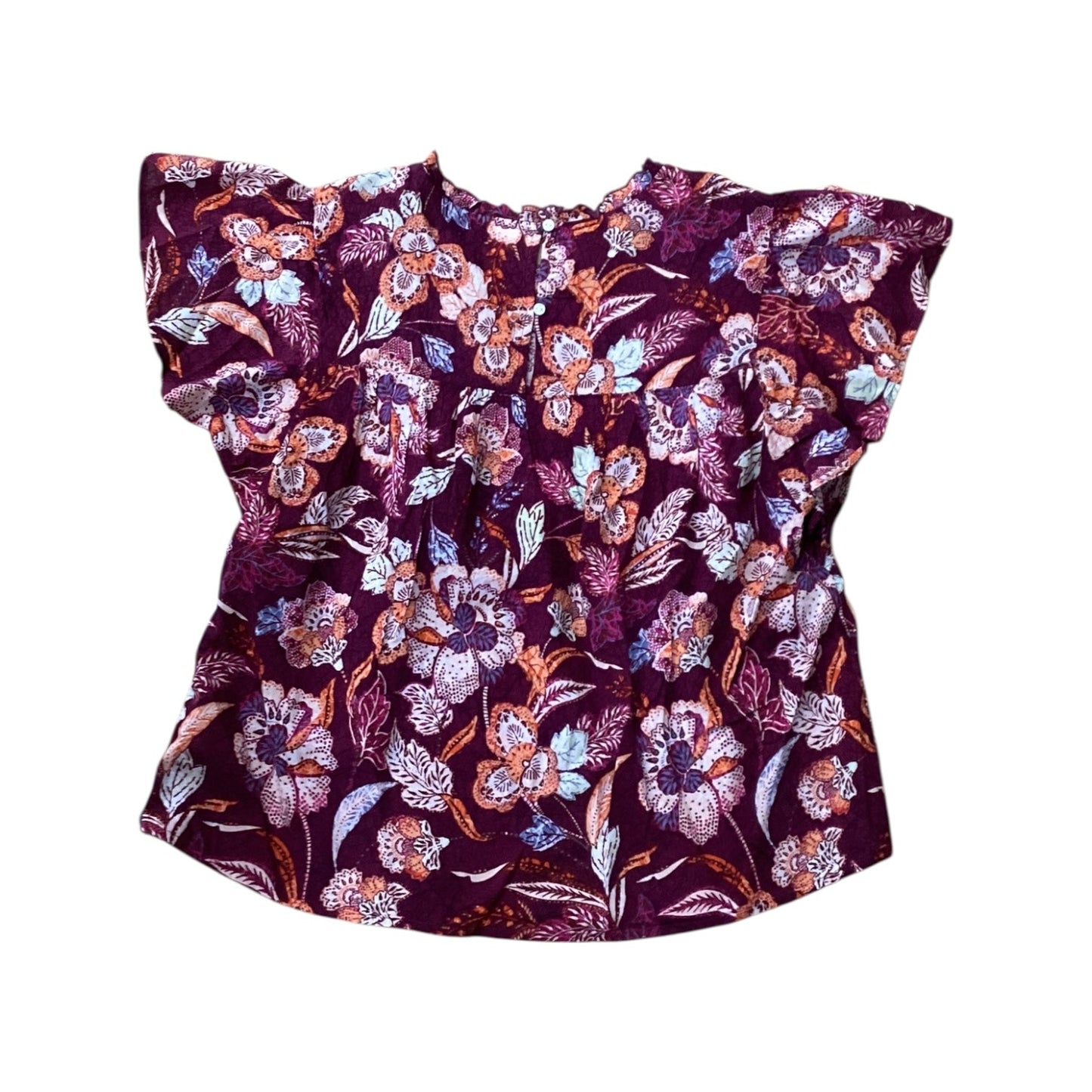 Top Ss By Old Navy In Orange & Purple, Size:S