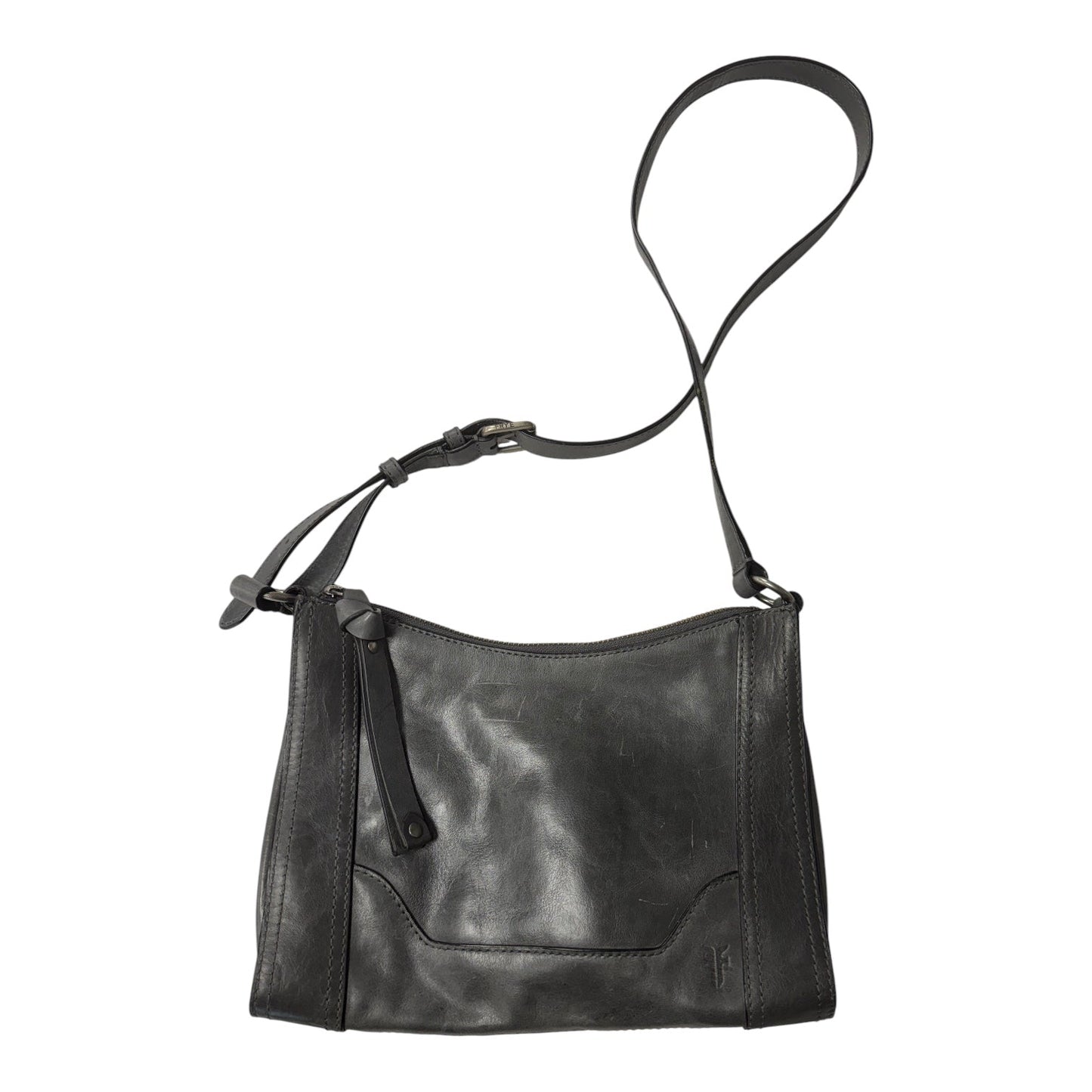 Crossbody Designer By Frye In Grey, Size:Medium