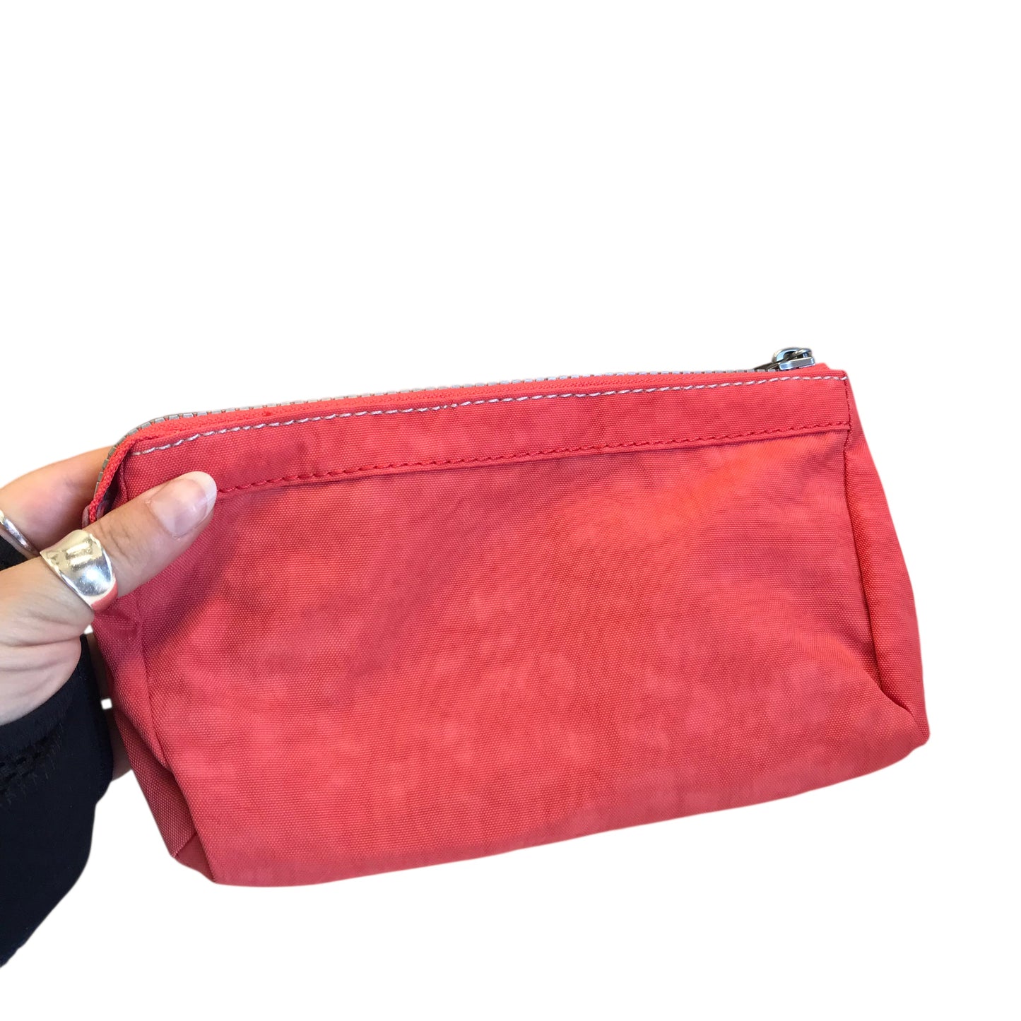 Wristlet By Kipling In Coral, Size:Medium