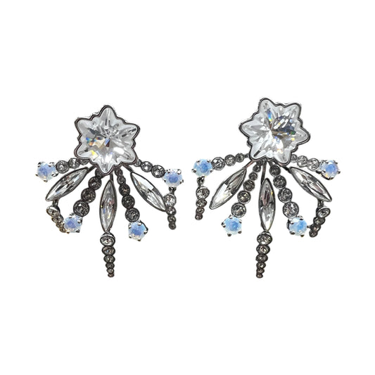Earrings Designer By Swarovski In Clear