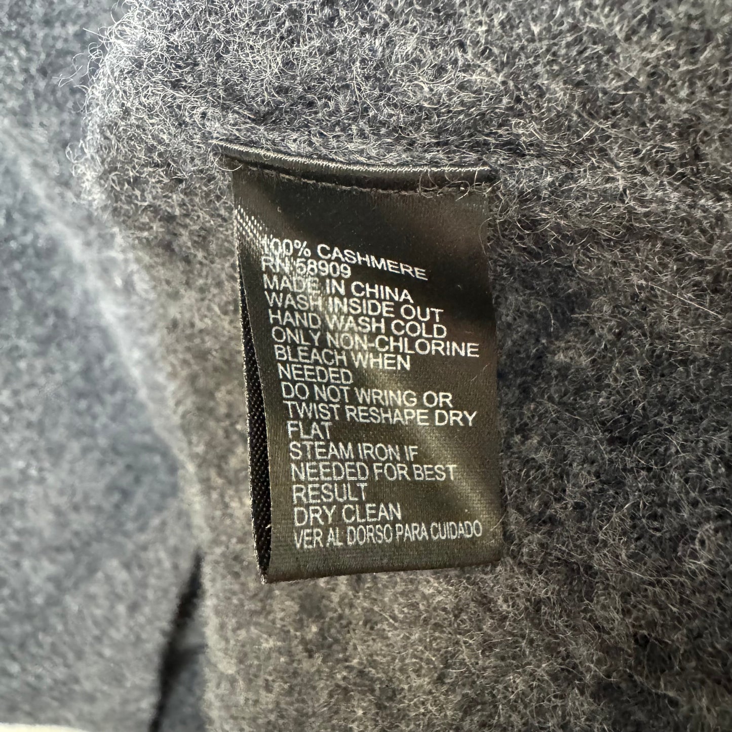 Cashmere Top Sleeveless By Antonio Melani In Grey, Size: L