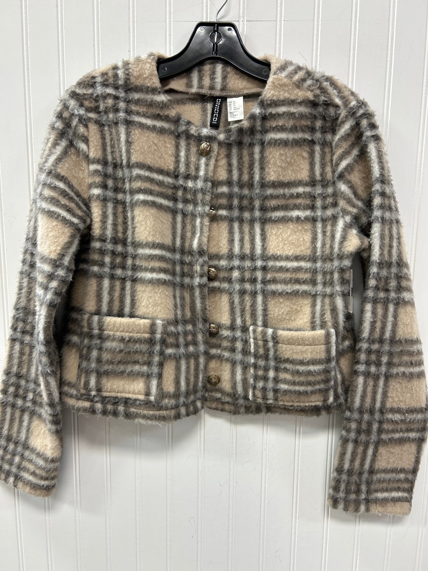 Jacket Fleece By Divided In Brown, Size:Xs