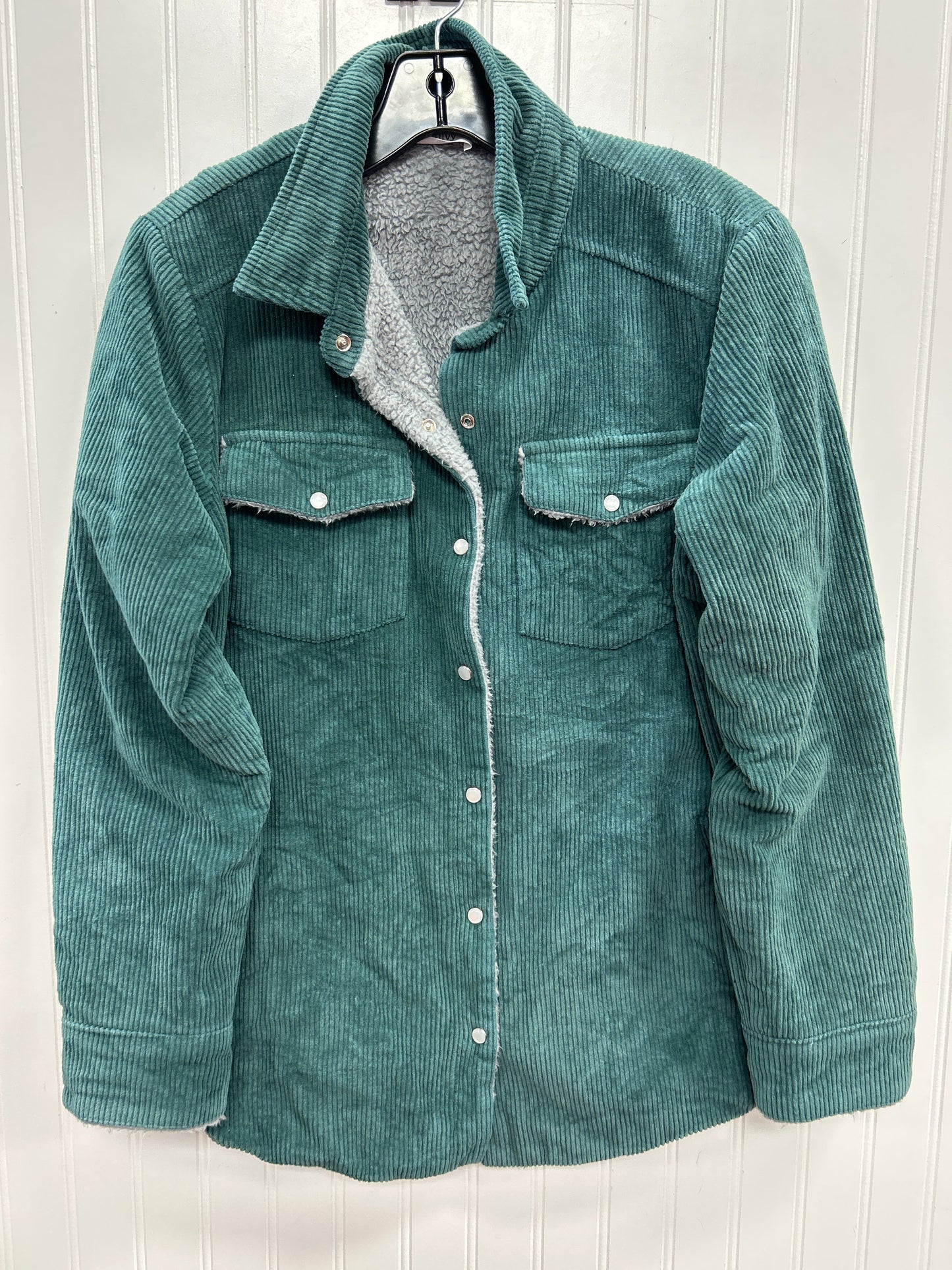 Jacket Fleece By Bluivy In Green, Size:Xl