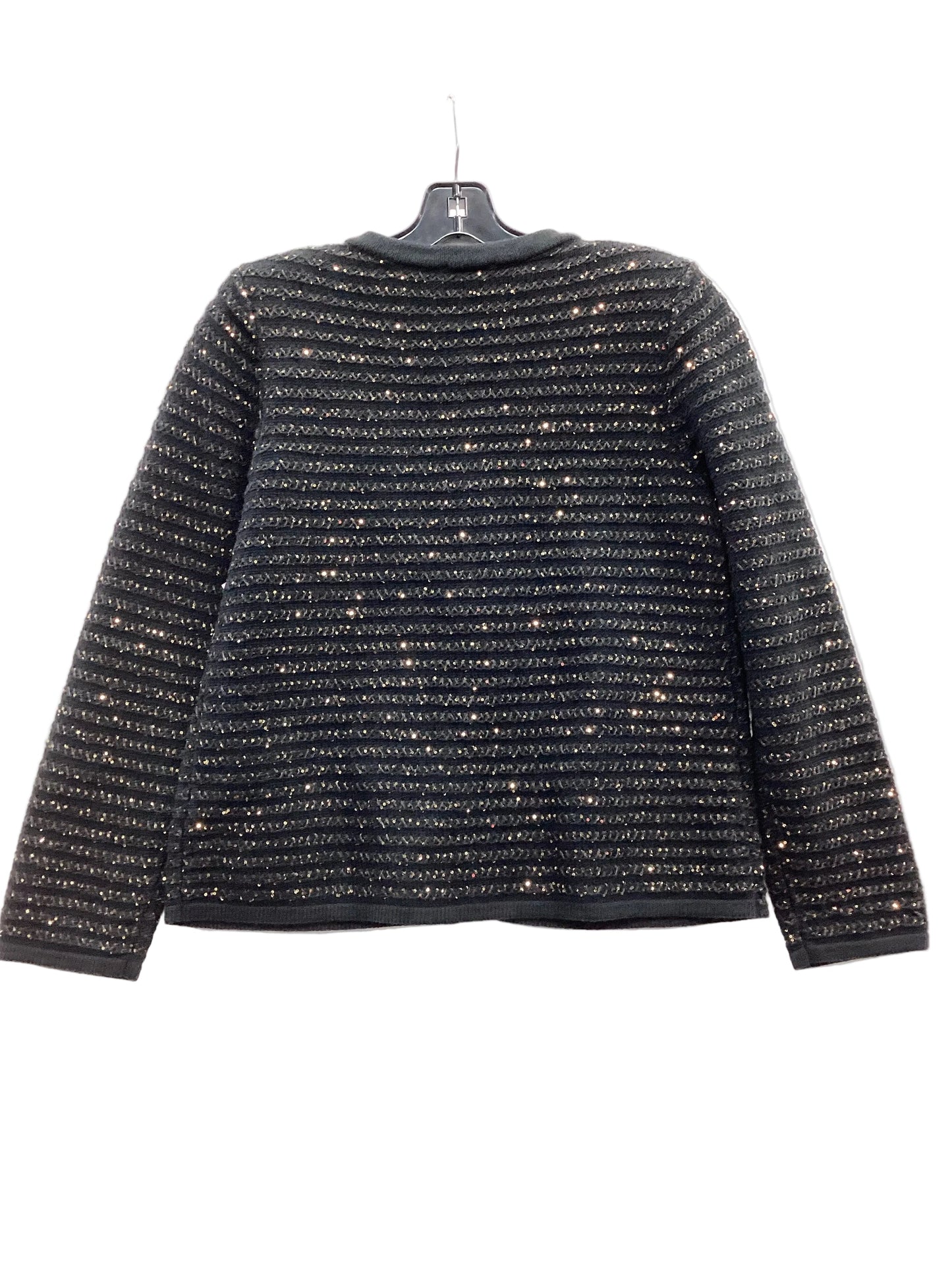 Sweater Cardigan By Chicos In Black, Size:M