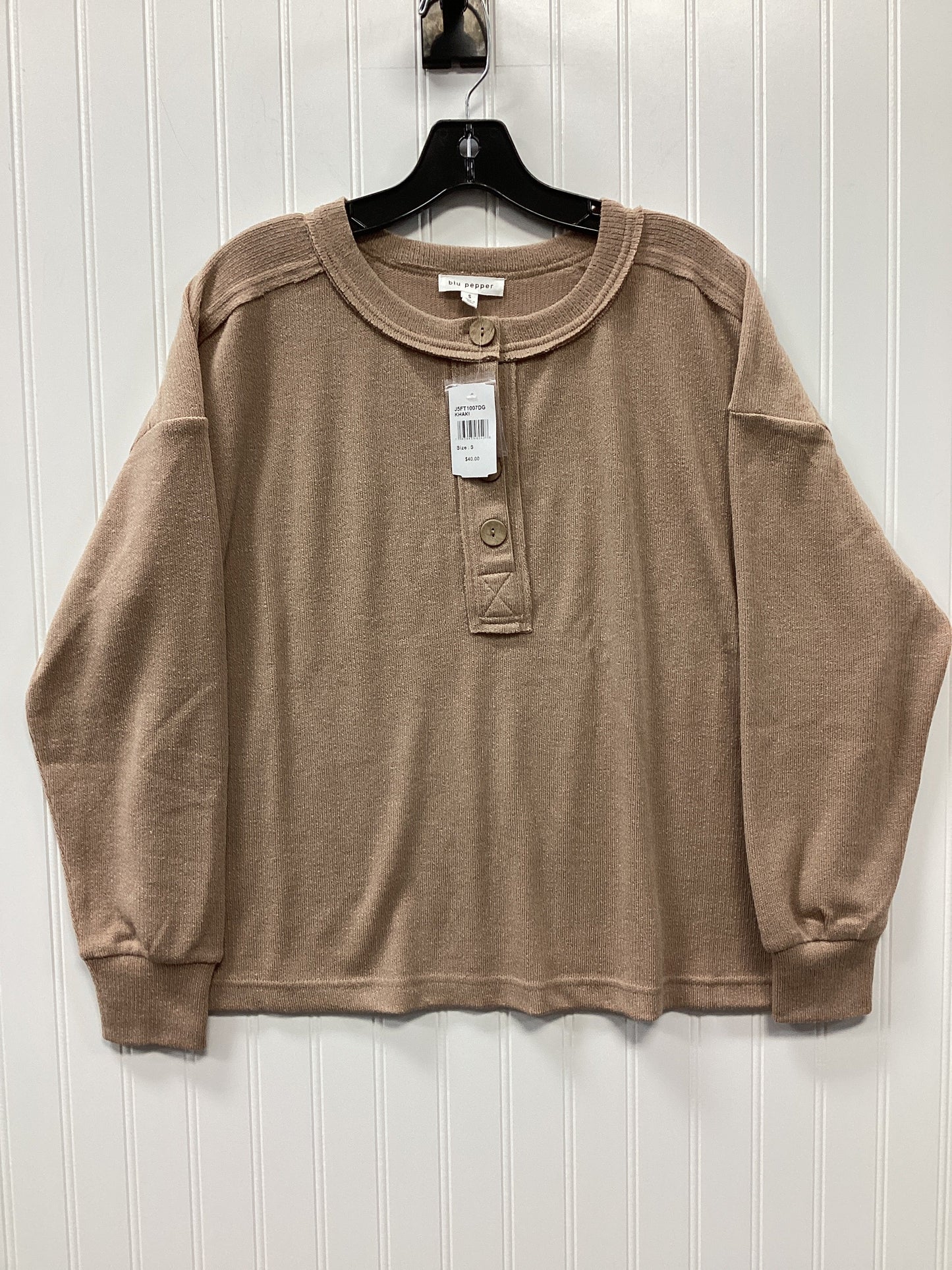 Top Ls By Blu Pepper In Tan, Size:S