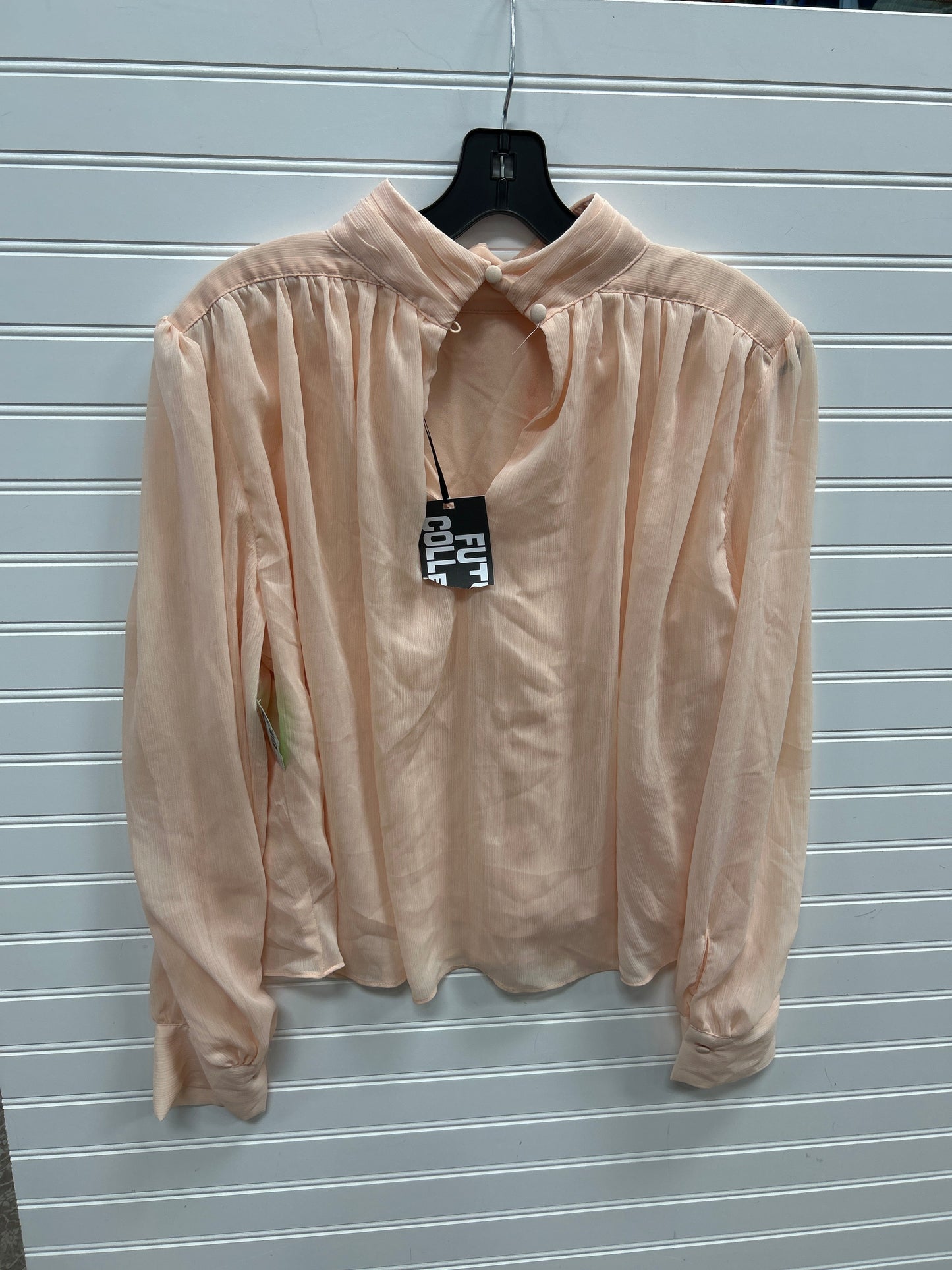 Blouse Ls By Future Collective In Pink, Size:M