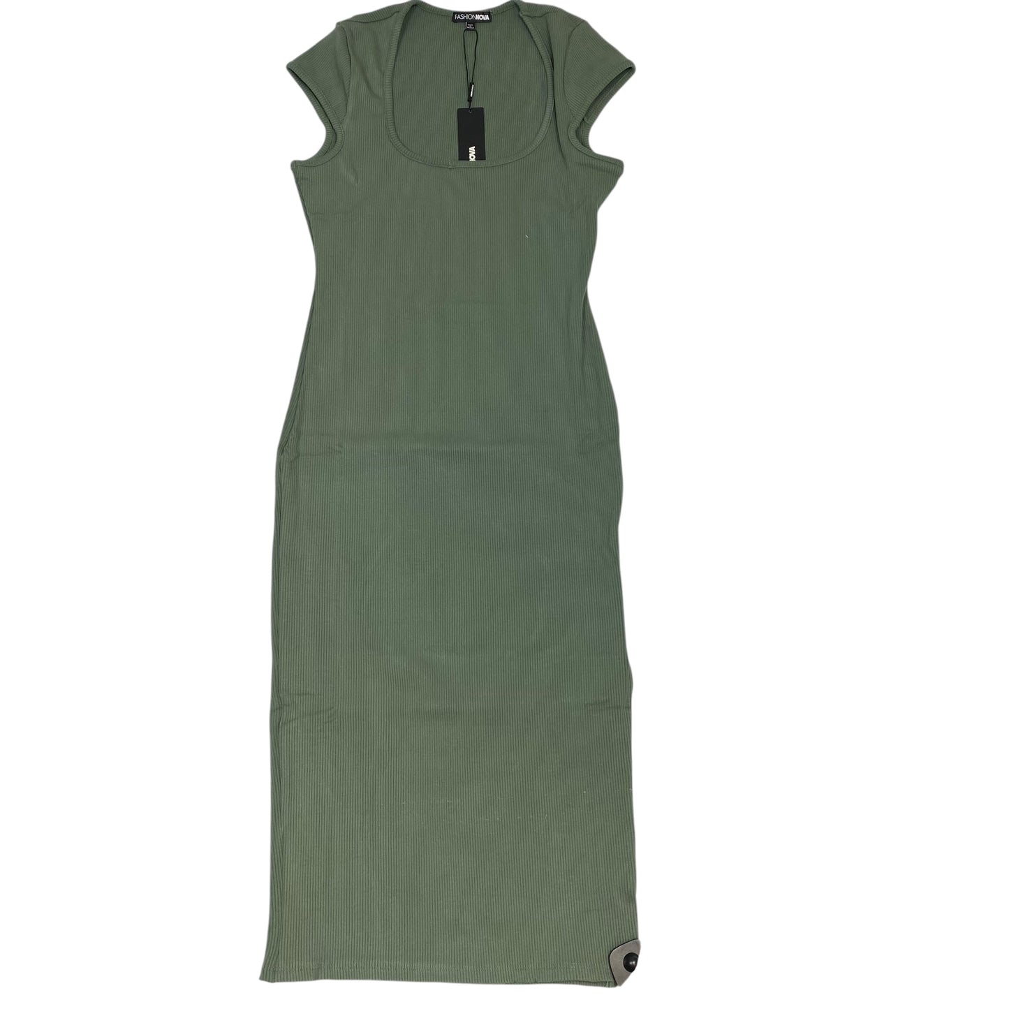 Dress Casual Midi By Fashion Nova In Green, Size:1X